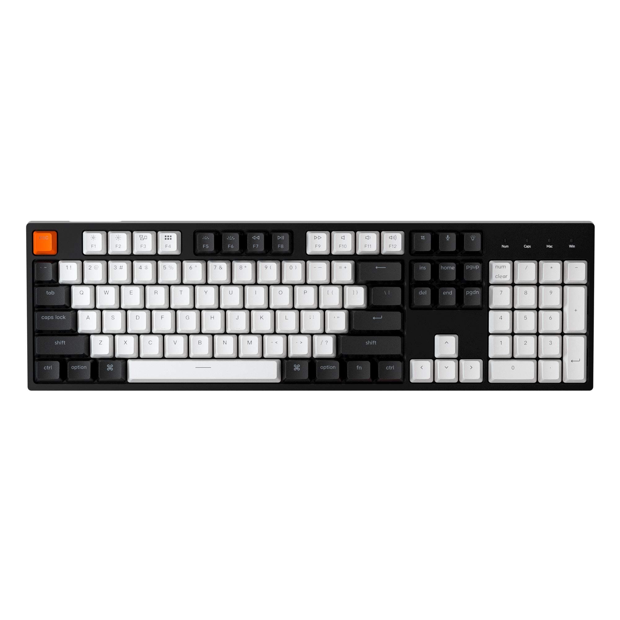 Keychron C2 Full Size 104 Keys USB Type-C Wired Mechanical Gaming Keyboard for Mac Layout, Gateron G Pro Brown Switch/RGB Backlight/Double-Shot ABS...