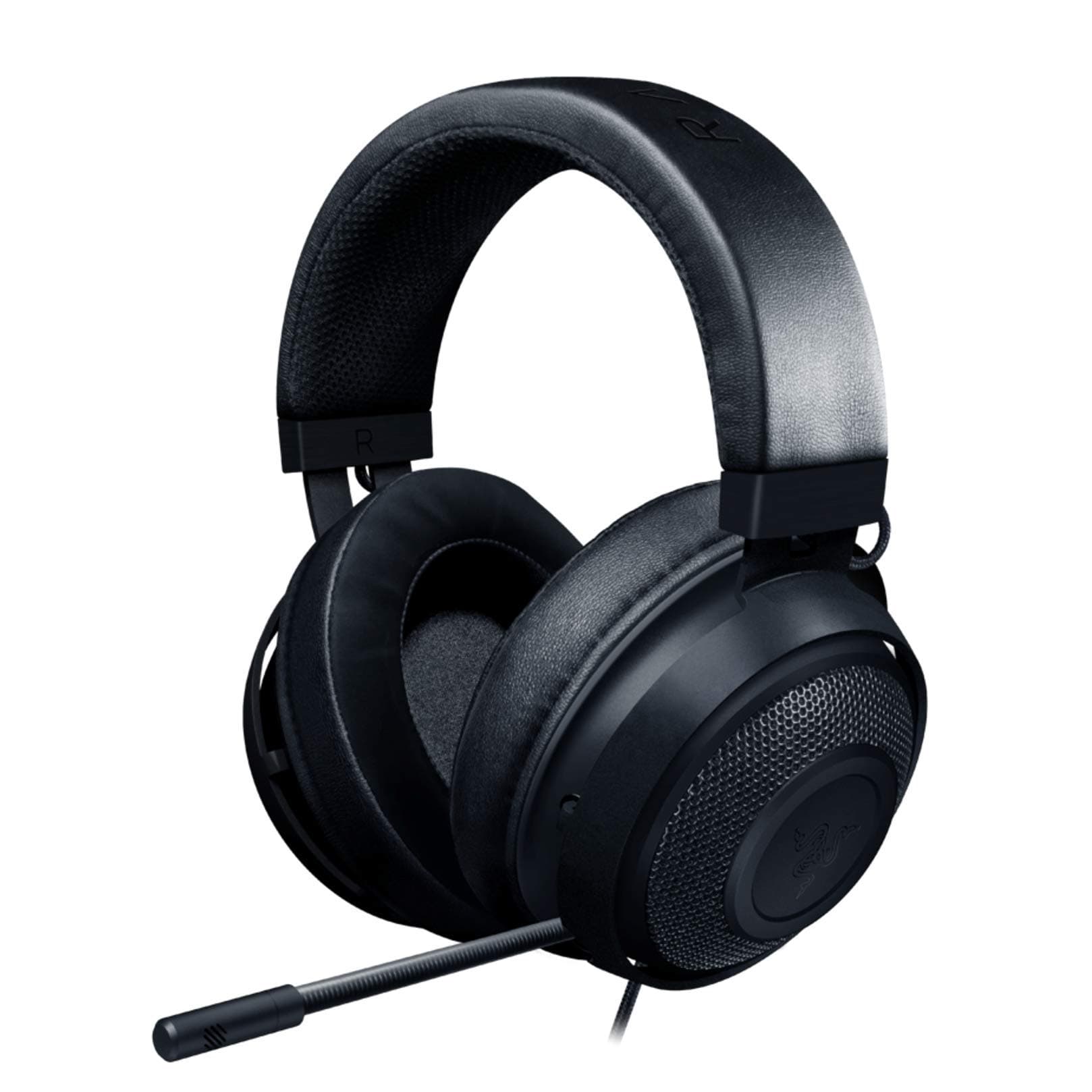 Razer Kraken Gaming Headset 2019 - [Matte Black]: Lightweight Aluminum Frame - Retractable Noise Cancelling Mic - for PC, Xbox, PS4, Nintendo Switc...