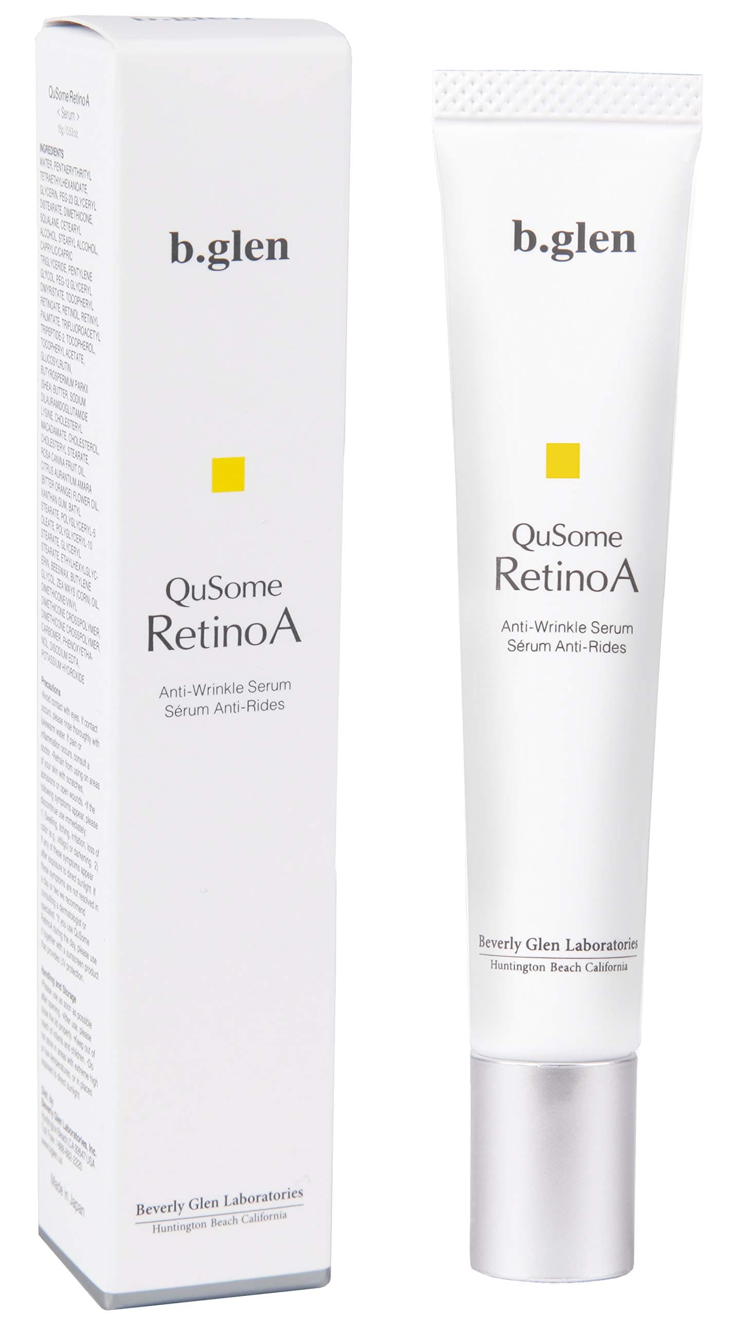 b.glen QuSome RetinoA | Retinol (Vitamin A) | Retinoic Acid Tocopheryl (Vitamins A & E) | Squalane | Organic Shea Butter | Repair Wrinkles | Firms ...
