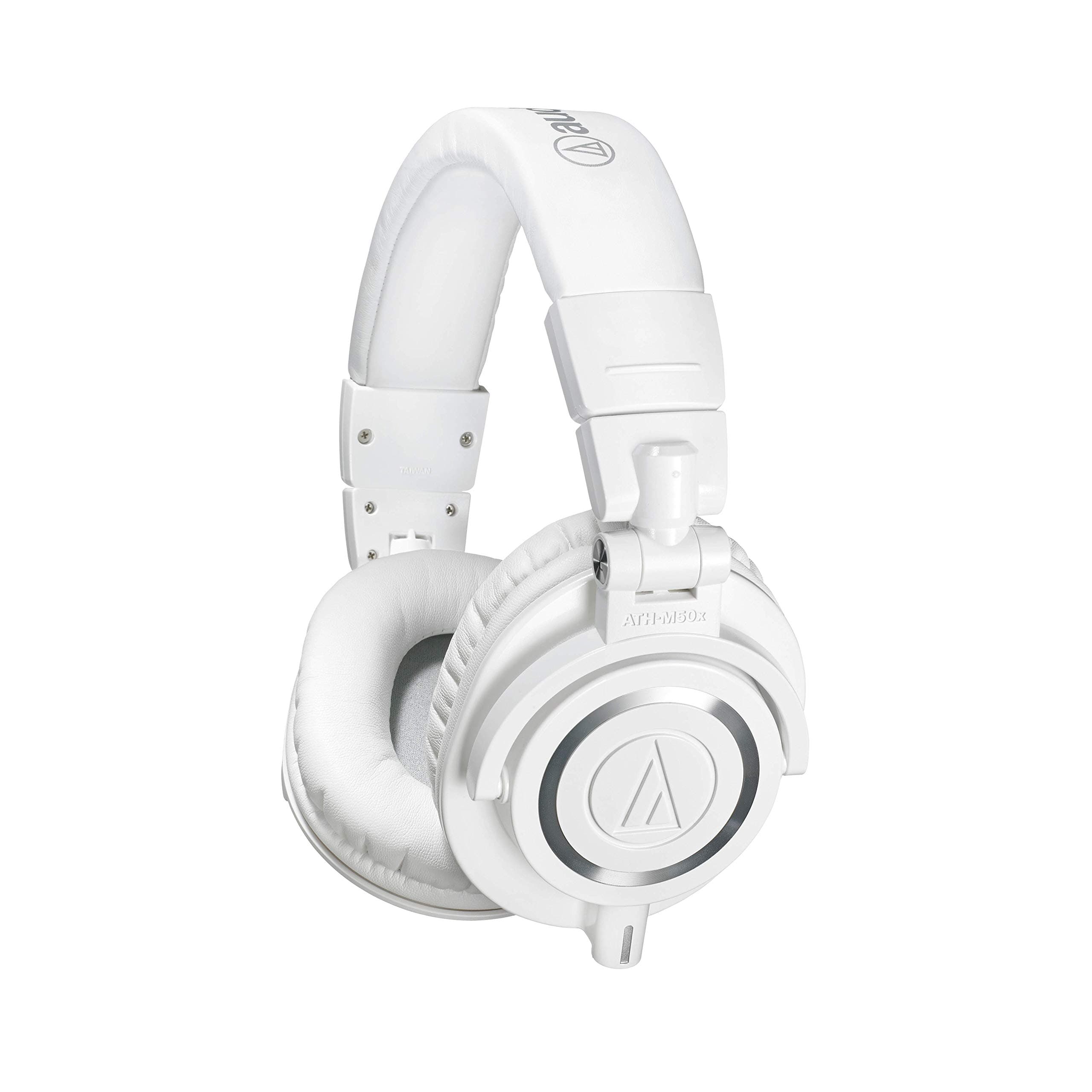 Audio-Technica ATH-M50XWH Professional Studio Monitor Headphones, White