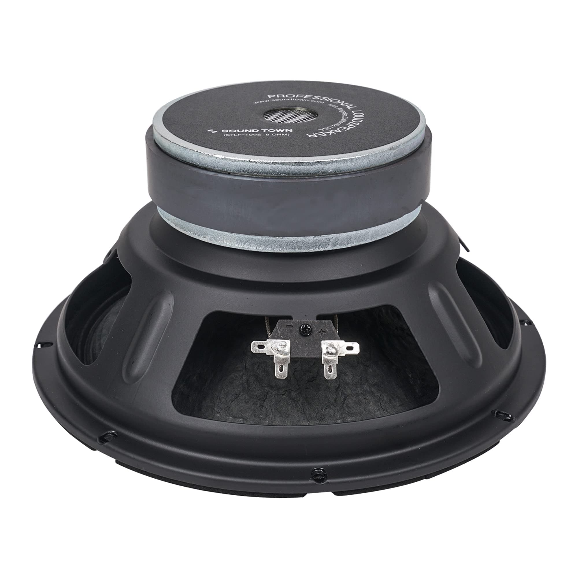 Sound Town 10” 200W Steel Frame Raw Woofer (Low Frequency Driver) w/ 2" Voice Coil, Replacement Woofer for PA/DJ Speaker, Subwoofer Cabinets (S...
