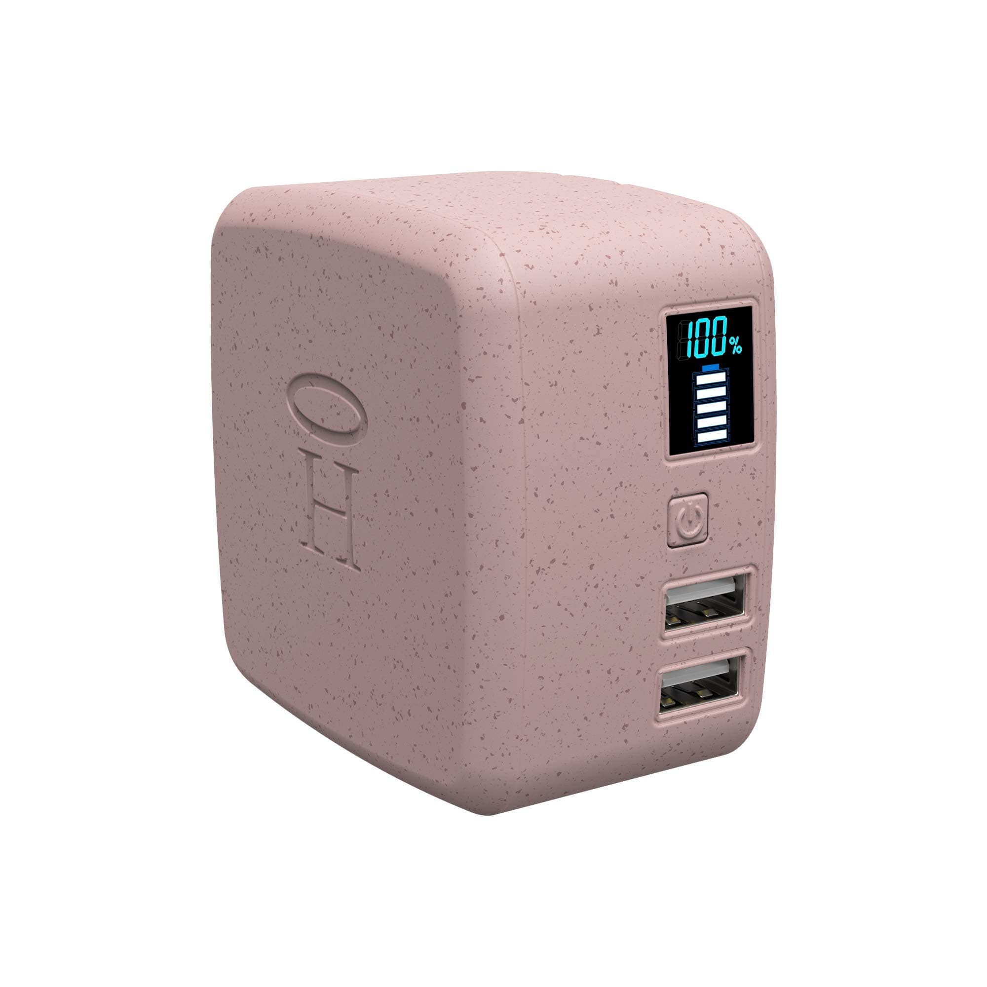 Halo Portable Phone Charger Power Cube 10,000mAh - Innovative Car Charger Power Bank with Dual USB Compatible Charging Ports, Built-in Charging Ada...
