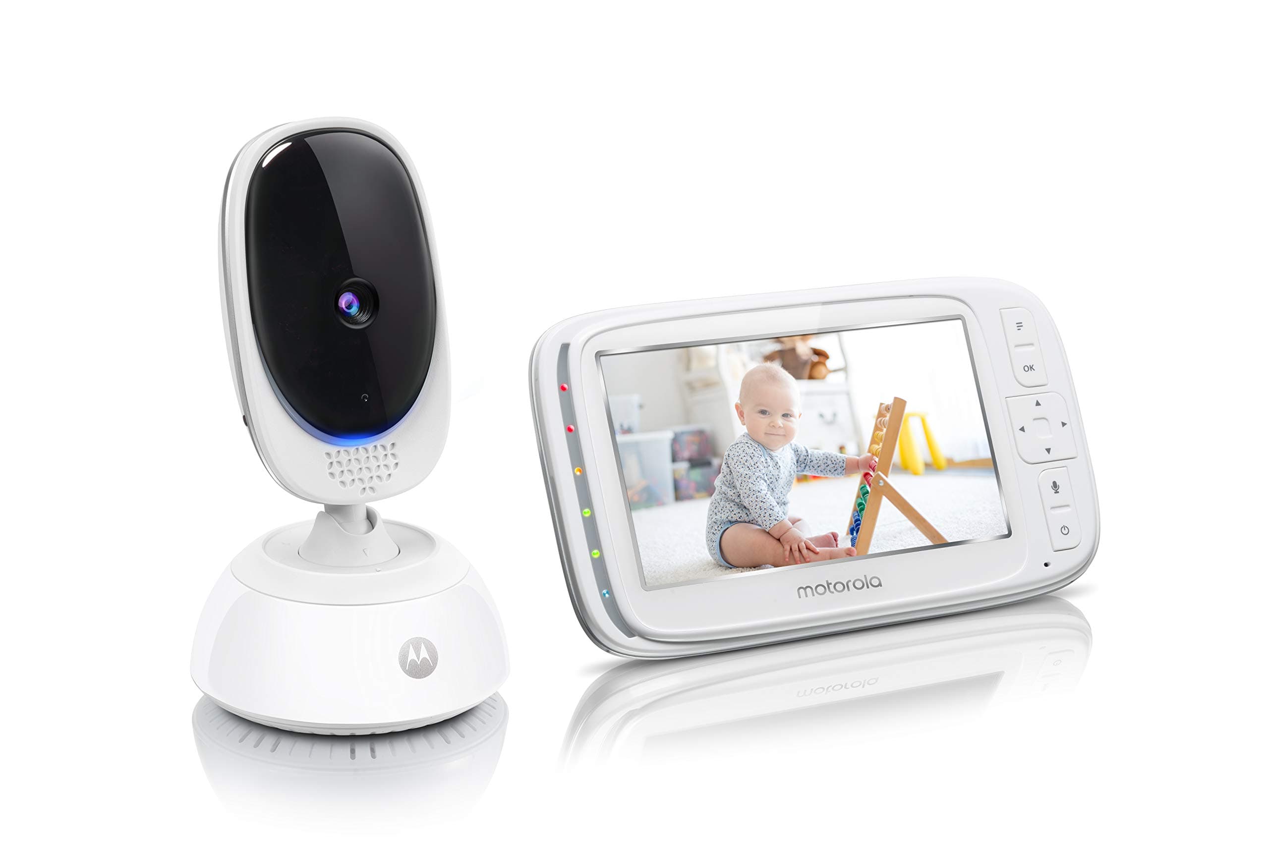 Motorola Comfort75 Video Baby Monitor - Infant Wireless Camera with Remote Pan, Digital Zoom, Temperature Sensor - 5 Inch LCD Color Screen Display ...