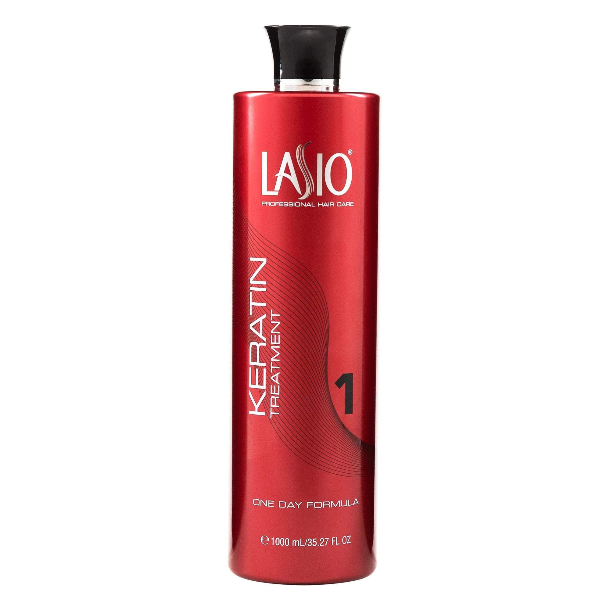 Lasio Keratin Treatment One Day Formula 35.27 Fl. Oz.Infused with Amber Extract, Lightweight Conditioner, Frizz Free, Reduce 90% curls, Fume Free