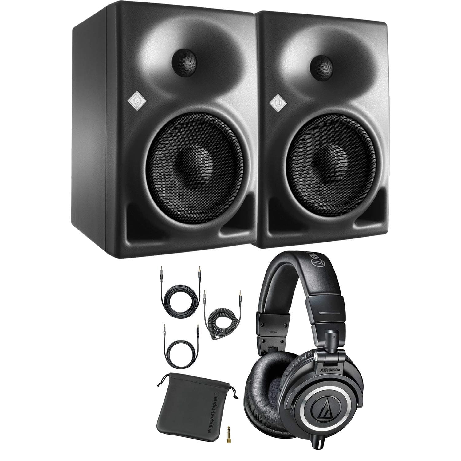 Neumann KH 120-A Studio Monitor (Pair), Audio Technica ATH-M50X Bundle