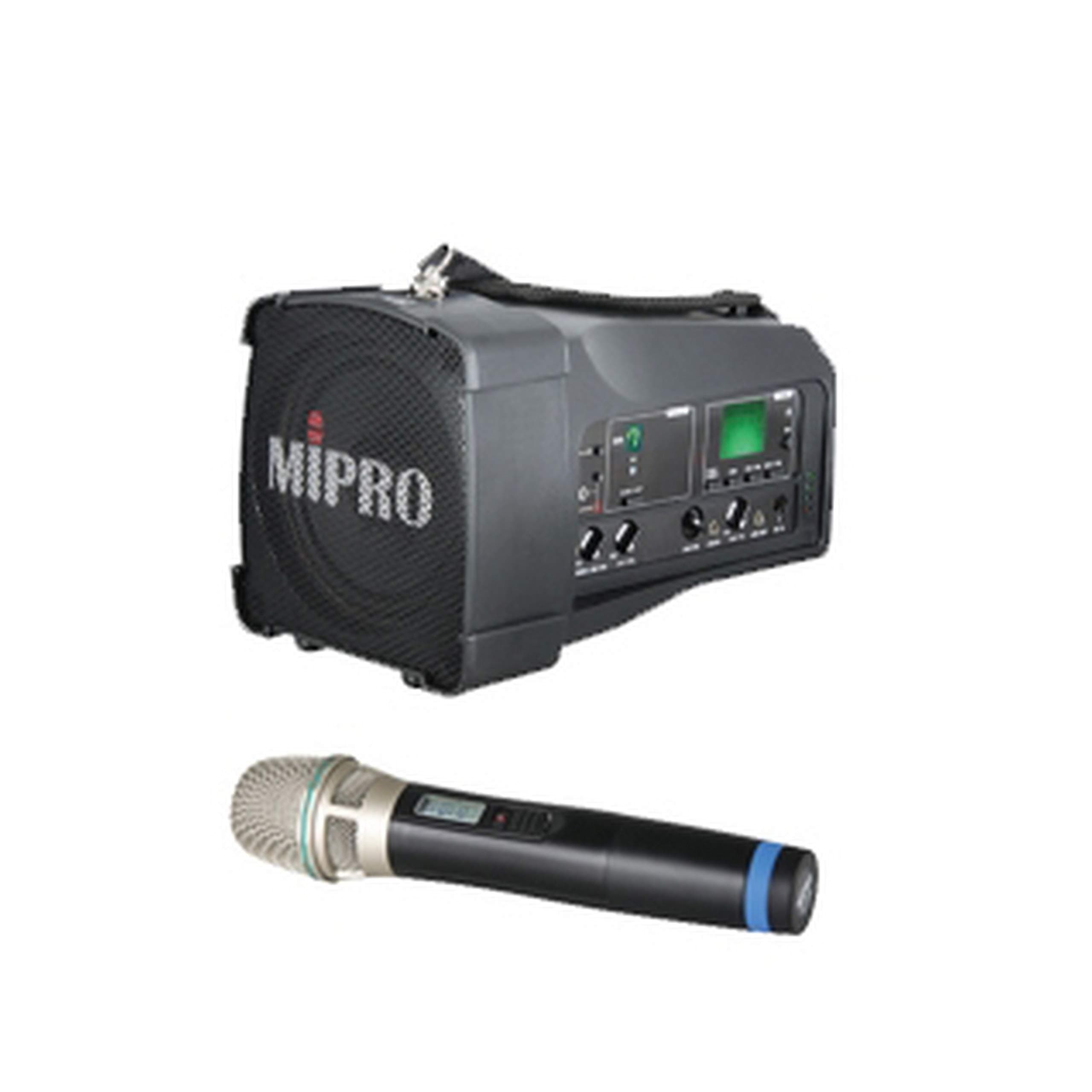 MIPRO MA-100SB/ACT-32H 50-Watt PA System with ACT32H Handheld Wireless Microphone, 5NC