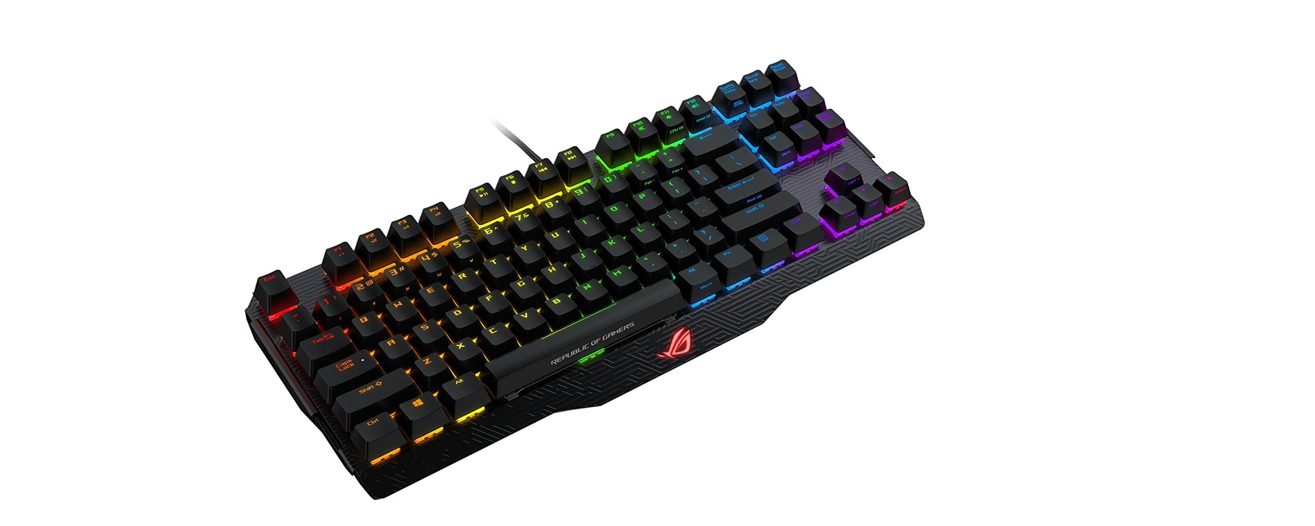 ASUS RGB Mechanical Gaming Keyboard - MA01 ROG Claymore | Cherry MX Brown Switches | Dedicated Hot Keys for One-click Overclocking, Fan control | G...