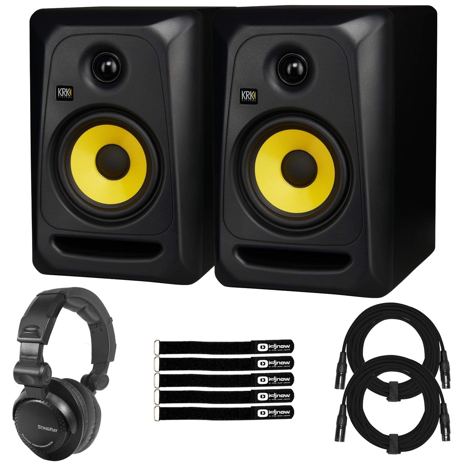 KRK CL5G3 5" Powered Active Studio Reference Monitor Speakers w Headphones