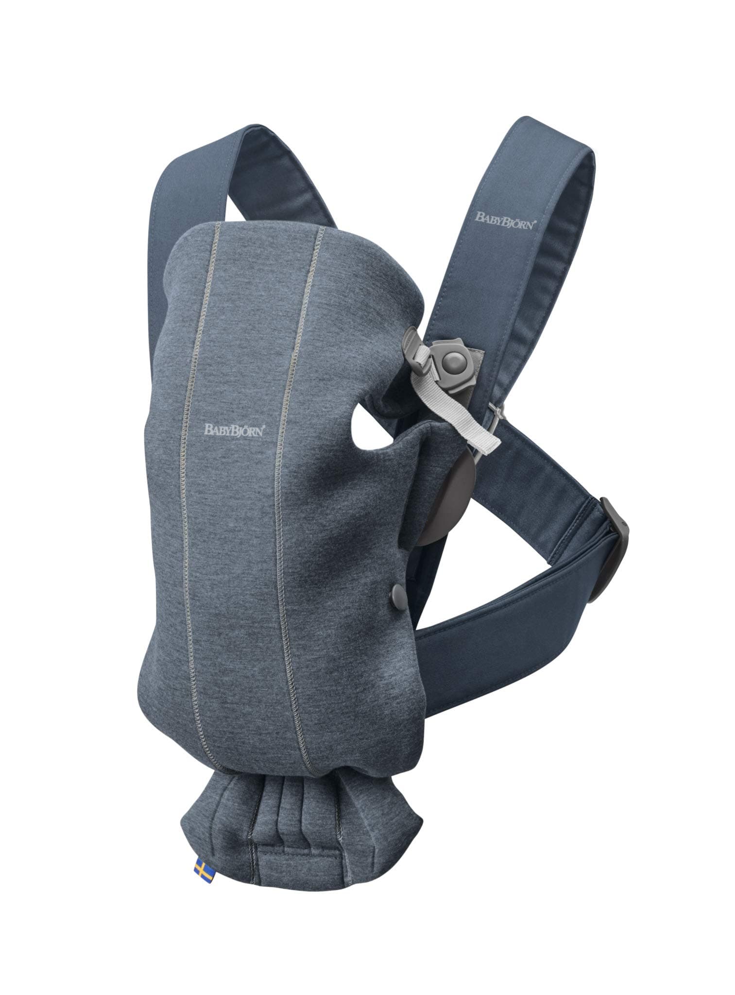 BABYBJÖRN Baby Carrier Mini, 3D Jersey, Dove Blue