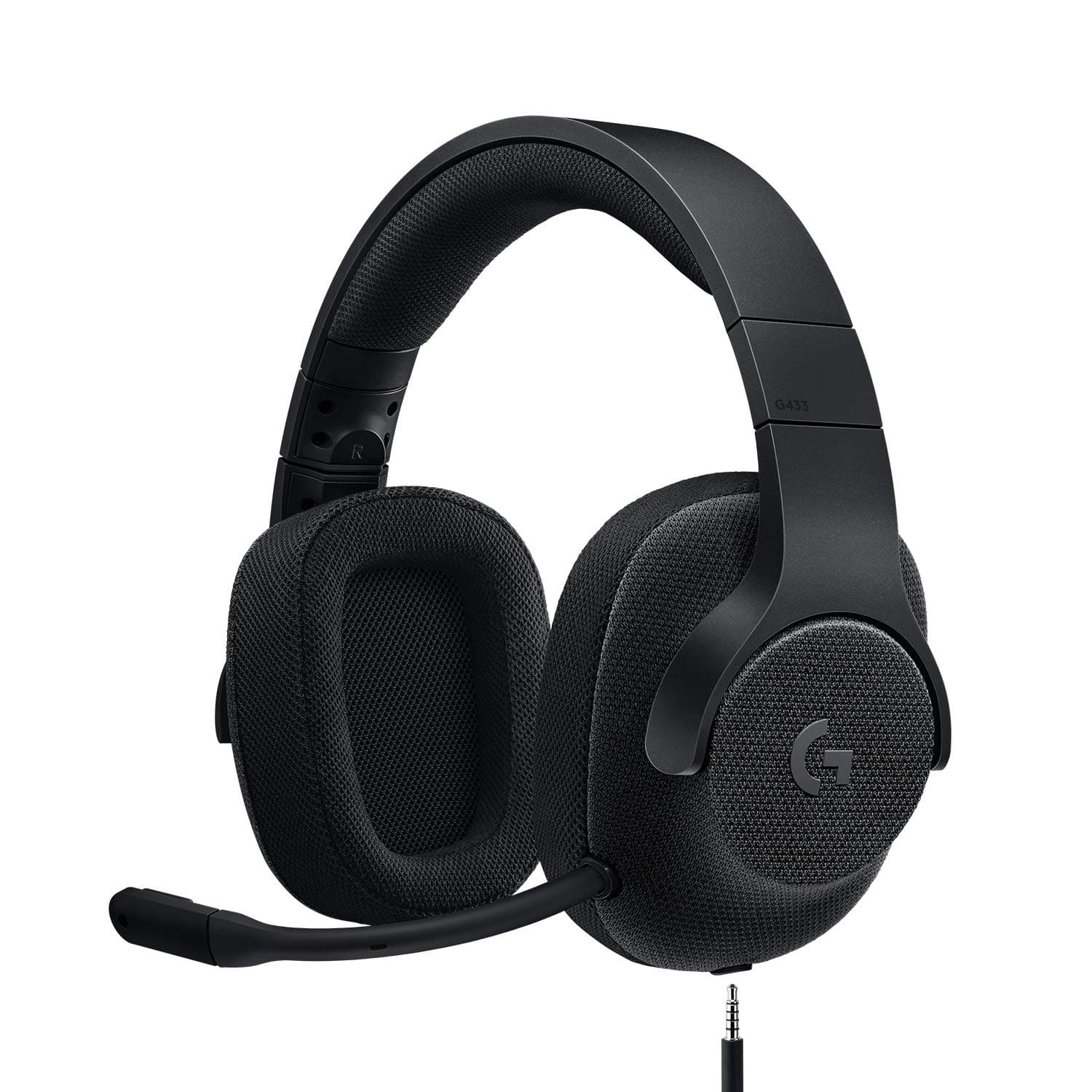 Logitech G433 7.1 Wired Gaming Headset with DTS Headphone: X 7.1 Surround for PC, PS4, PS4 PRO, Xbox One, Xbox One S, Nintendo Switch – Triple Black