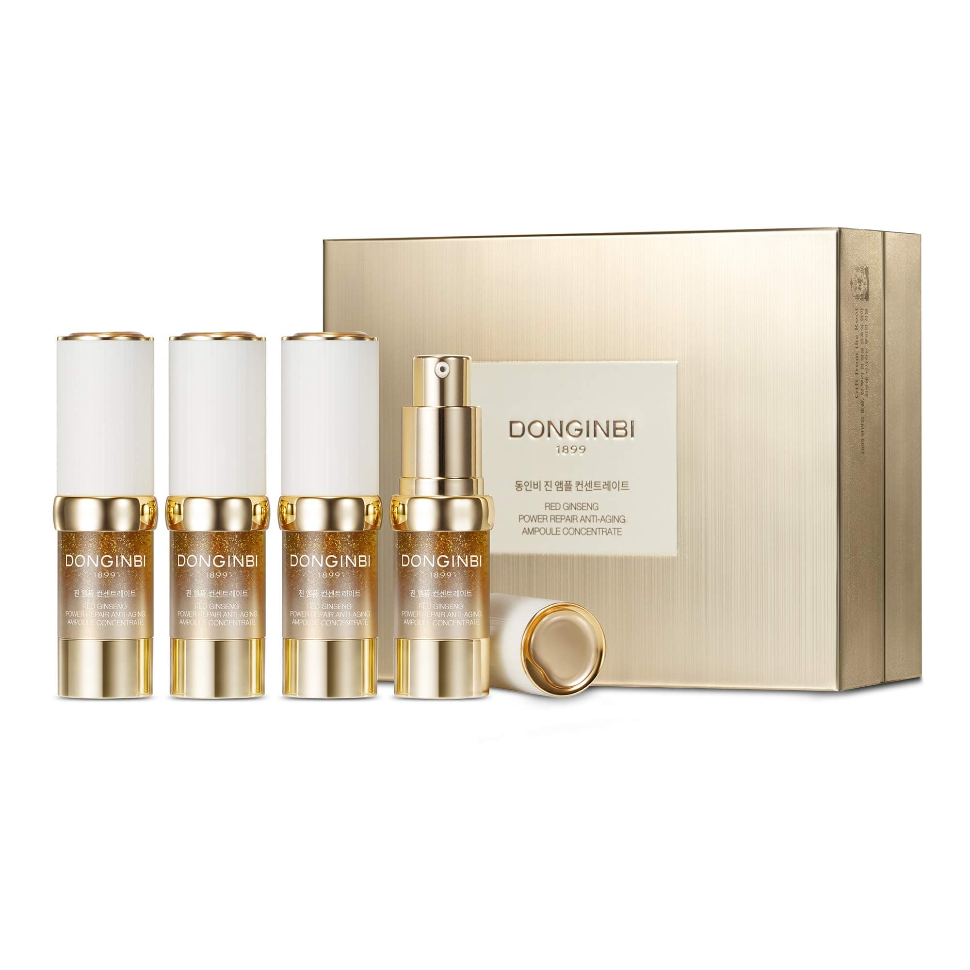 DONGINBI Power Repair Face Serum Ampoule - Korean Skin Care Concentrated Facial Serum, Deep Wrinkle Treatment & Antioxidant with Red Ginseng & 24K ...