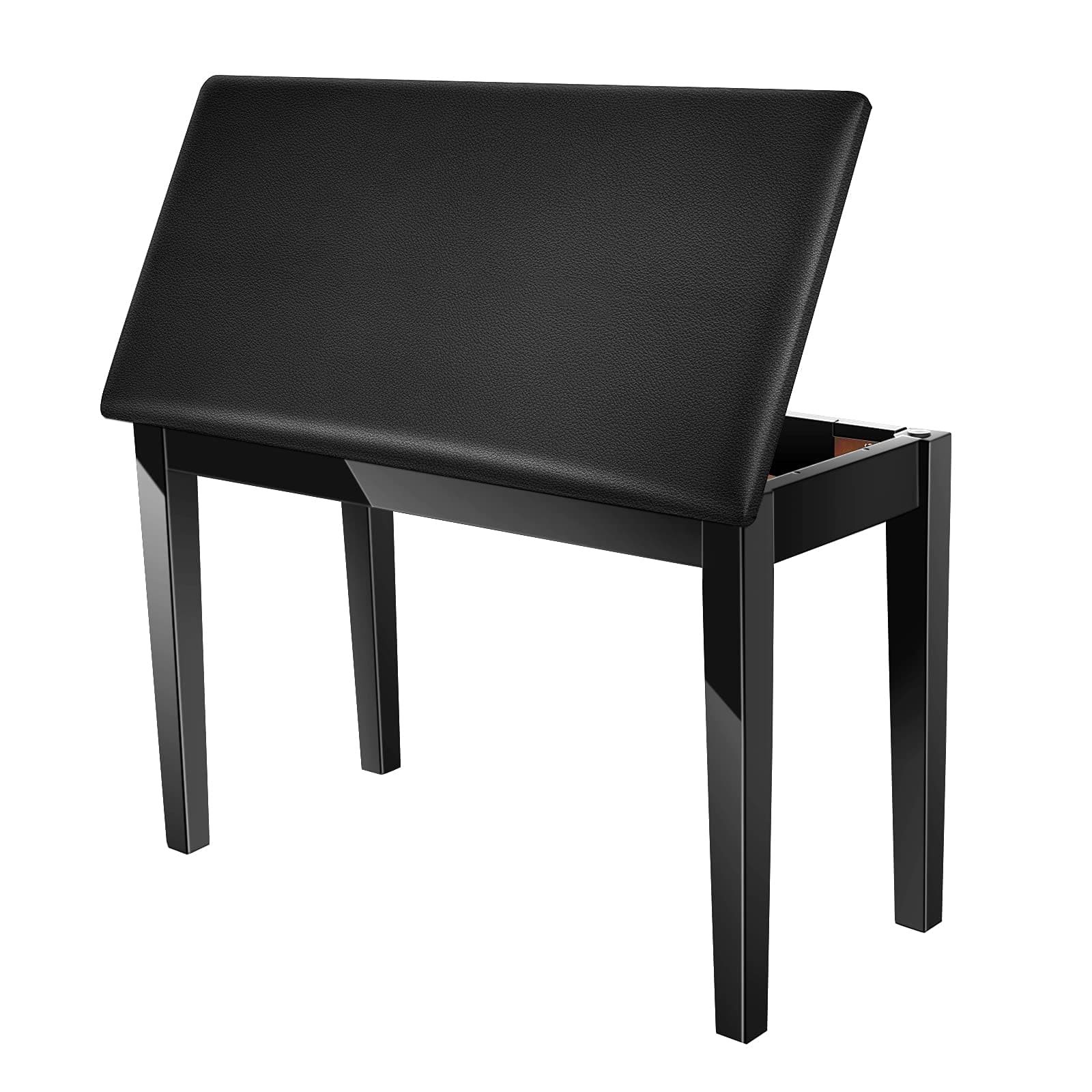 Neewer® Wooden Duet Piano Bench with Padded Leather Cushion for Deluxe Comfort and Bulid-in Flip-Top Seat Extra Storage Compartment for Music Books...