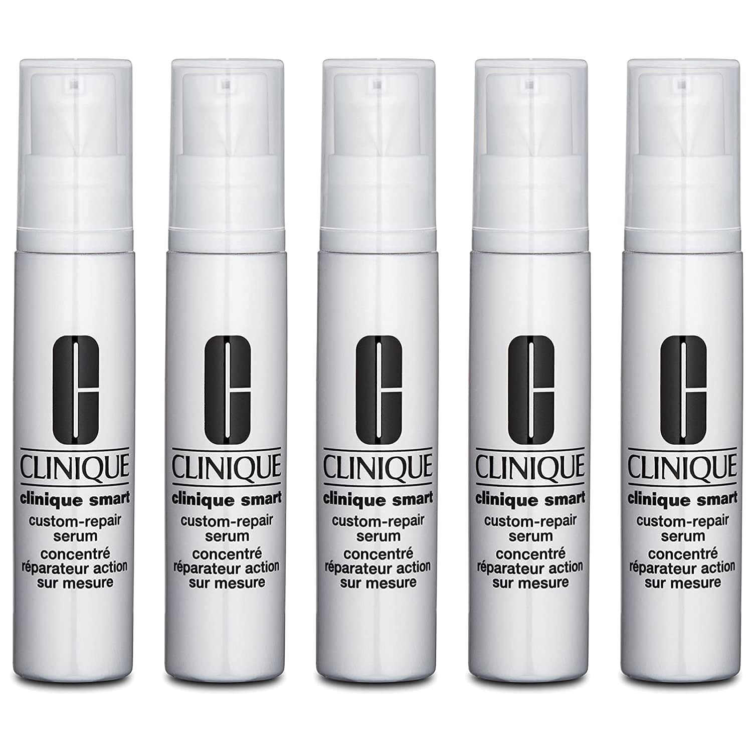Lot of 5x CLINIQUE Smart Custom-Repair Serum .34 oz / 10ml, Totals 1.7oz / 50ml
