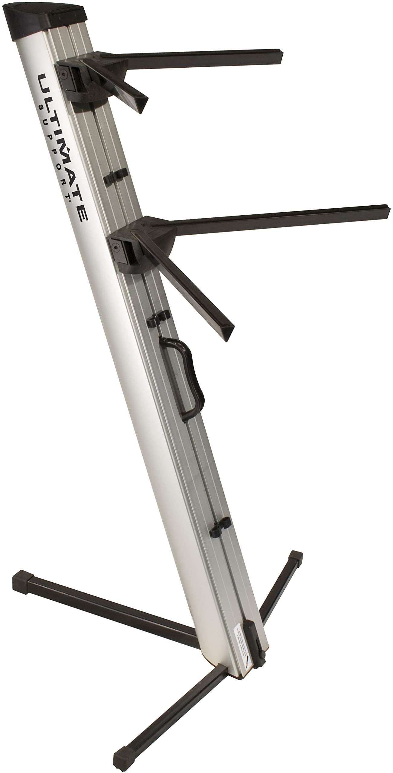 Ultimate Support APEX AX-48 PRO SILVER APEX Series Two-tier Portable Column Keyboard Stand (Silver)