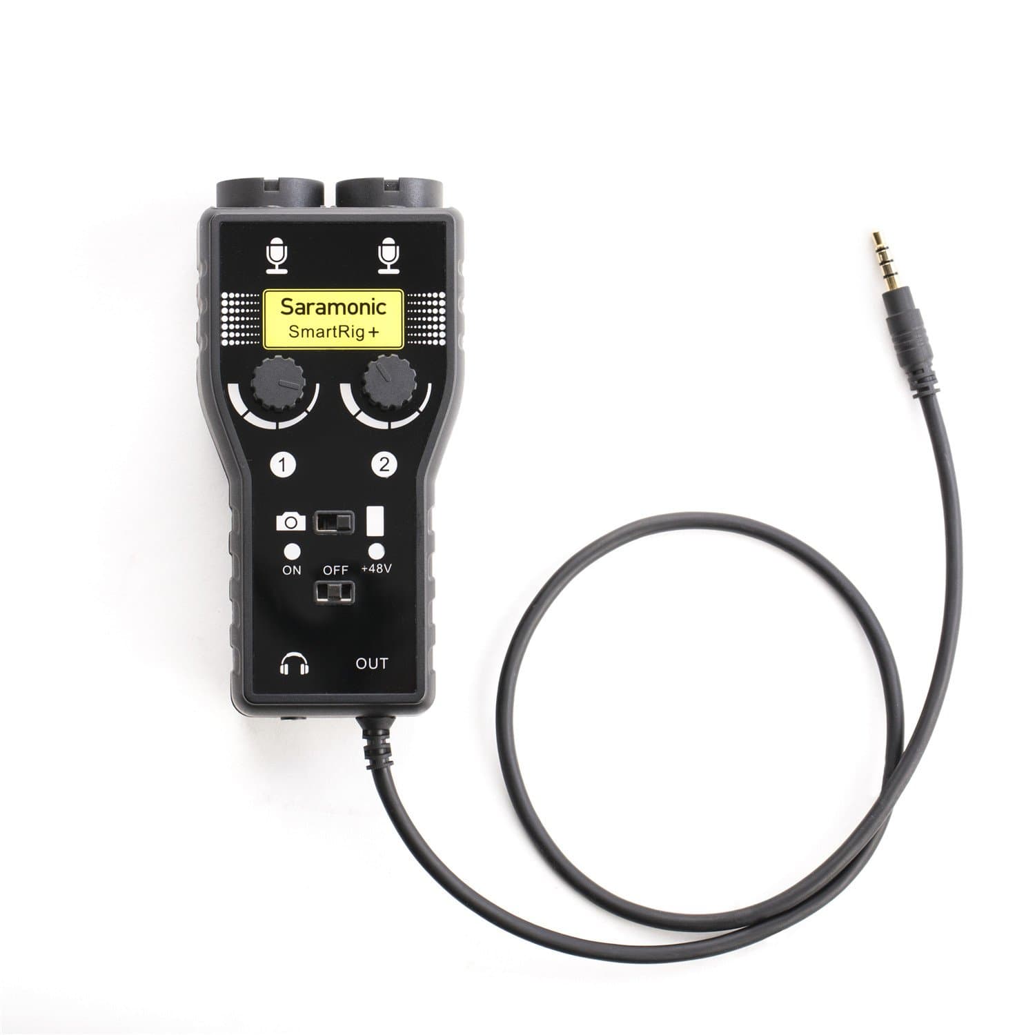 Saramonic SmartRig+ 2-Channel XLR/3.5mm Microphone Audio Mixer with Phantom Power Preamp & Guitar Interface for DSLR Cameras, Camcorders, iPhone, i...