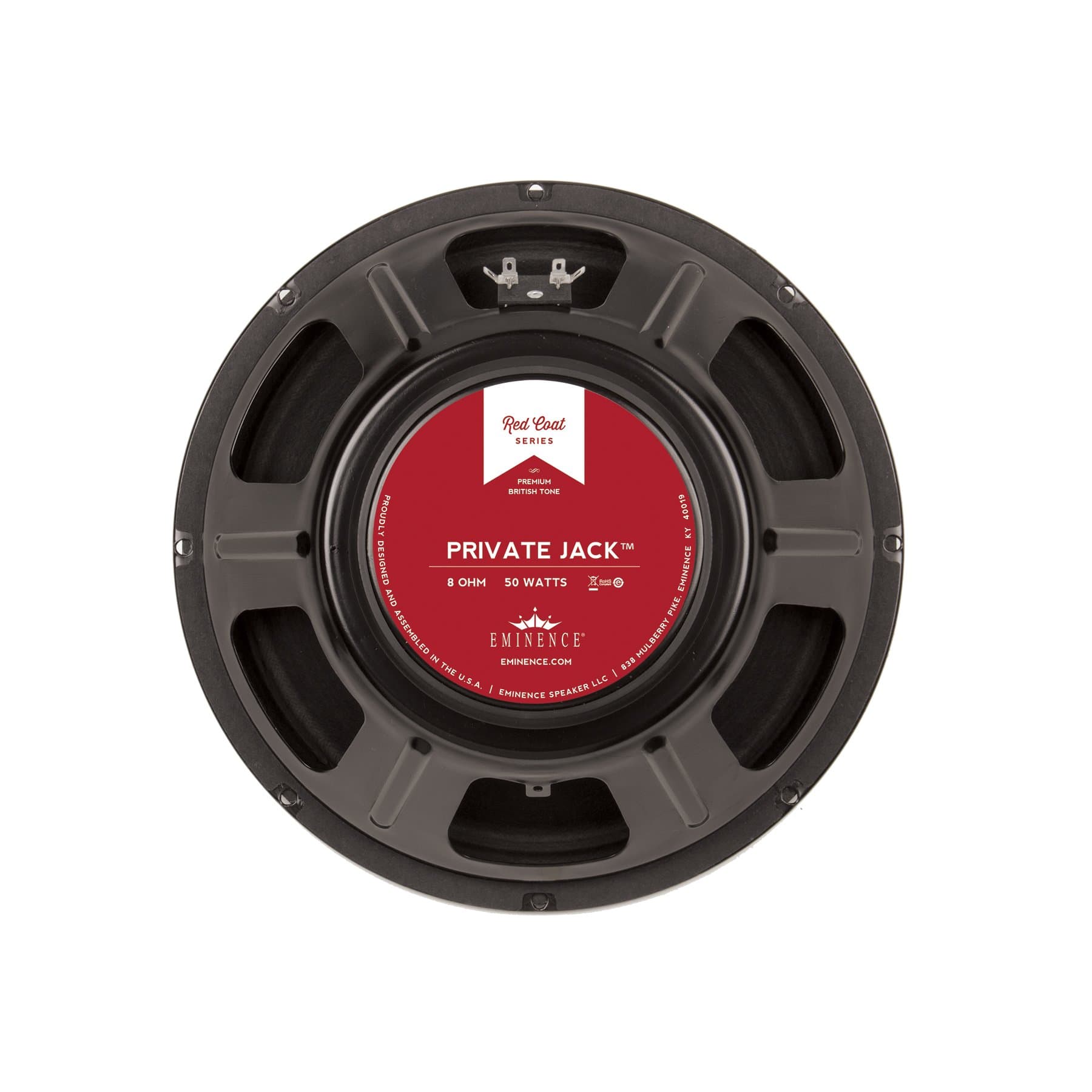 Eminence Red Coat Series Private Jack 12" Guitar Speaker, 50 Watts at 8 Ohms