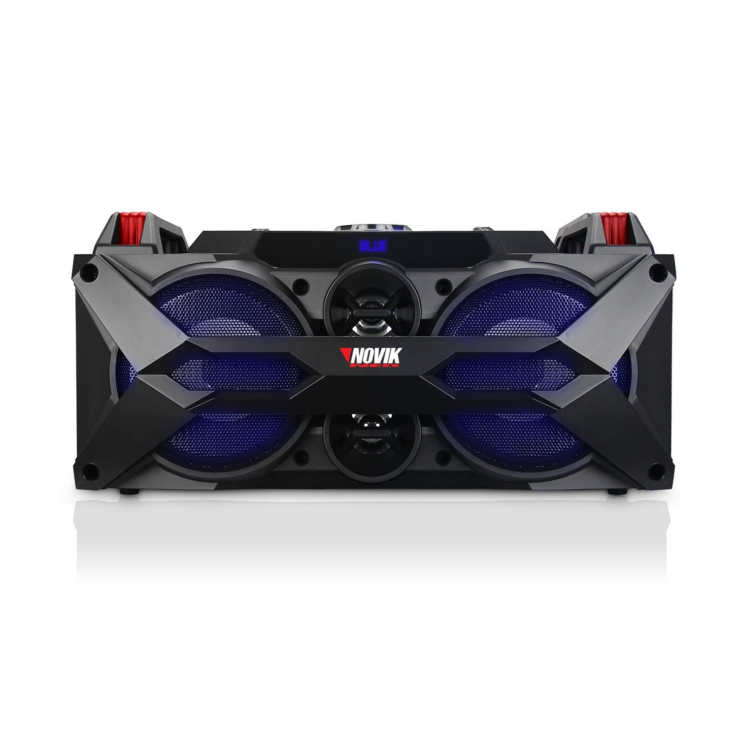 NOVIK NEO Twister 4 Bluetooth 300W (RMS) Rechargeable Battery. Portable Party Audio System with Audio Rhythmic Lights Microphone and Remote Control...