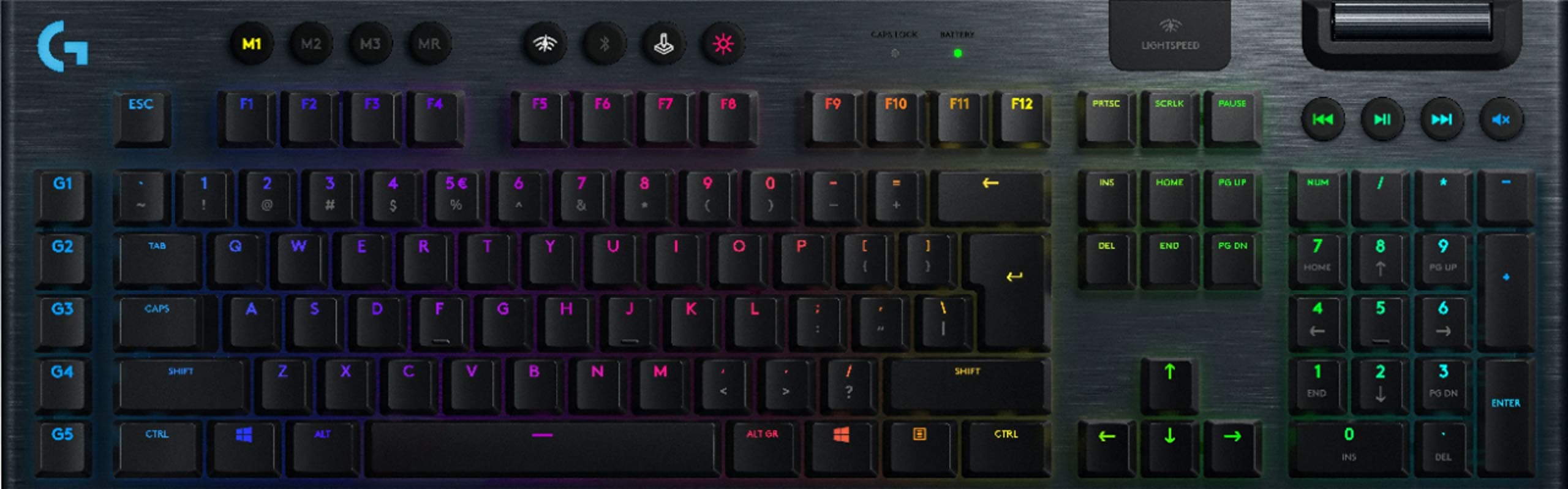 Logitech G915 Wireless Mechanical Gaming Keyboard - Linear(Renewed)