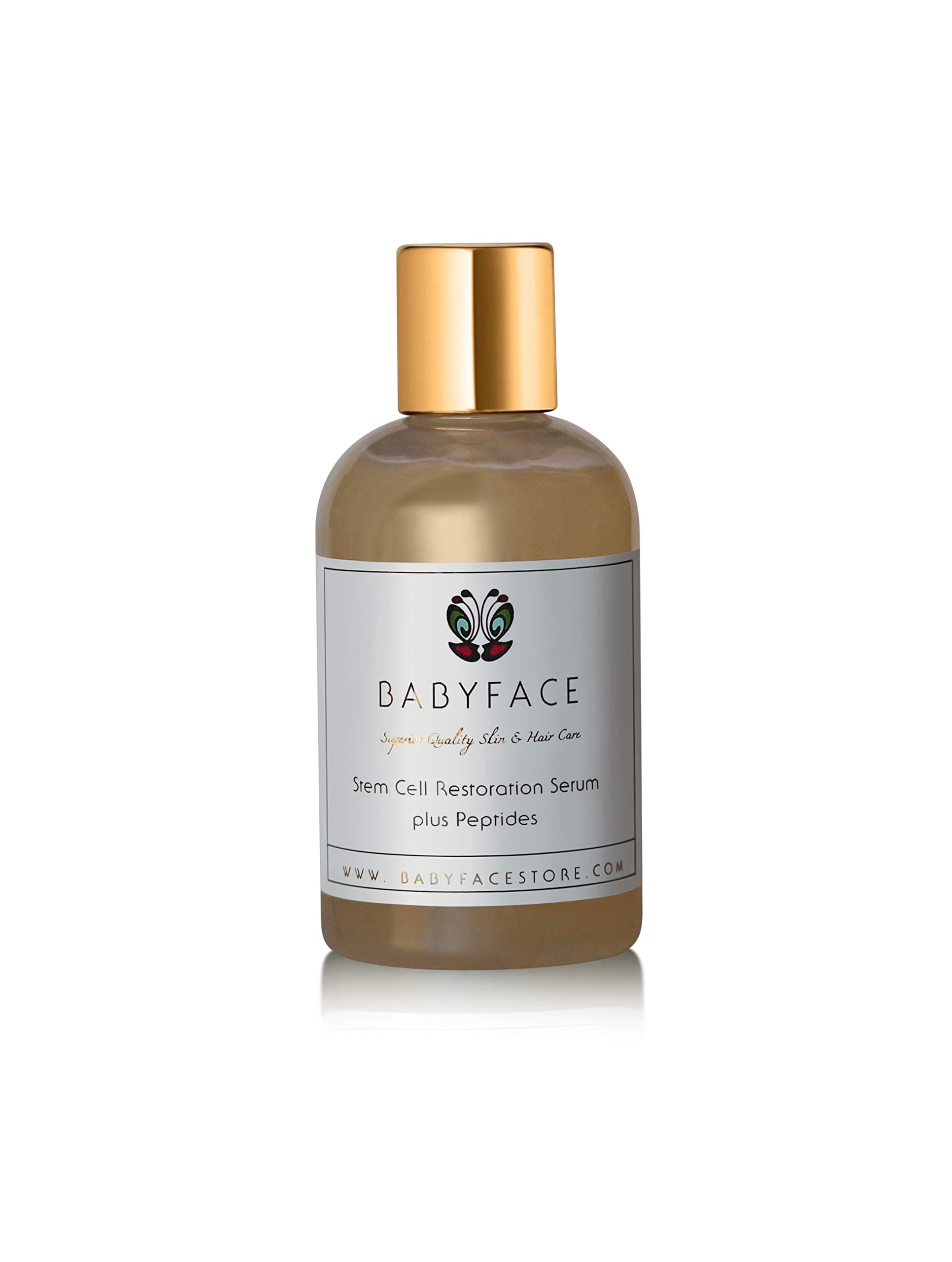 Stem Cell Regenerating Serum & Collagen Activator with Non Human Plant Stem Cell Cultures, Matrixyl 3000, Peptides, 4.4 Pro Size by Babyface