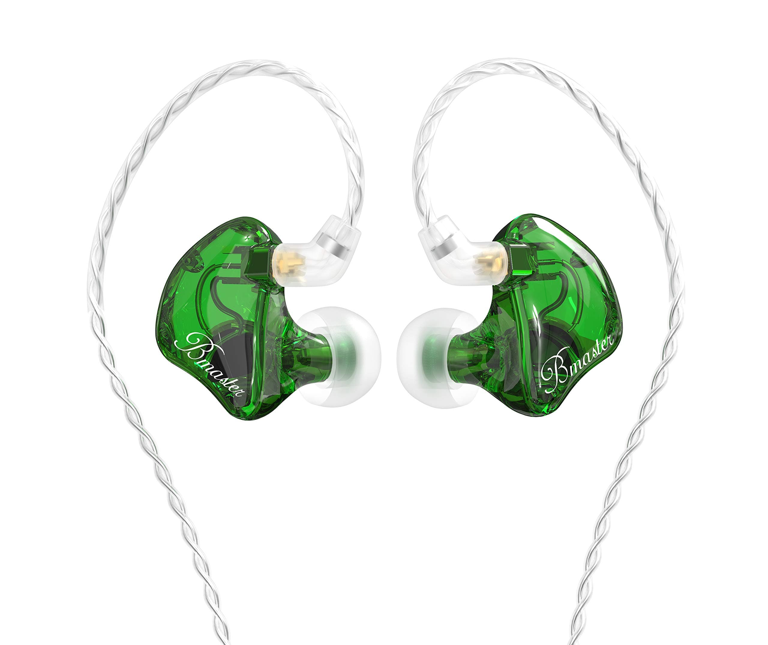 in-Ear Monitors, BASN Bmaster Triple Driver HiFi Stereo Noise-Isolating in-Ear Headphones with Two Detachable MMCX Cables for Stage/Audio Recording...