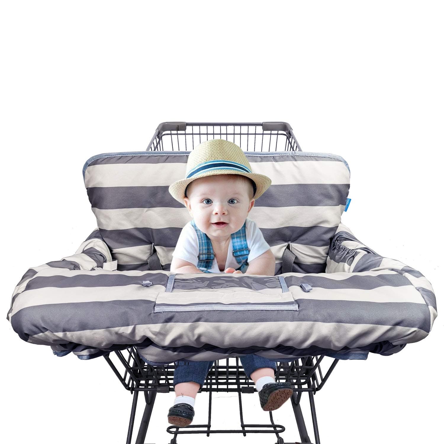 DODO NICI Shopping Cart Cover for Baby boy Girl, fit Cellphone Carrier-Bottle Strap, Reversible Gprocery Cart Cushion Liner, Infant High Chair Cove...