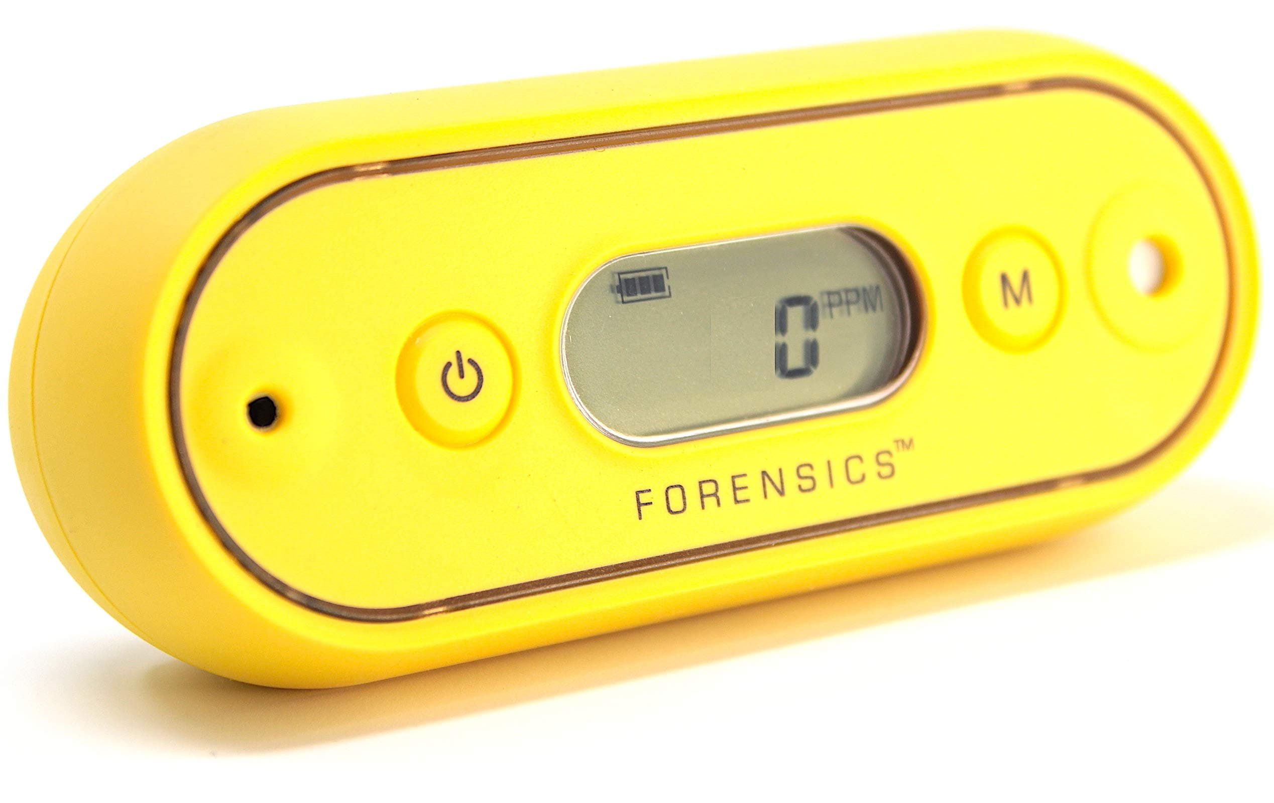 Waterproof H2S Monitor by Forensics | 2 Year Battery Life | 3 Year Sensor | USA NIST Calibration | Rubber Soft-Touch | 0-100ppm H2S |