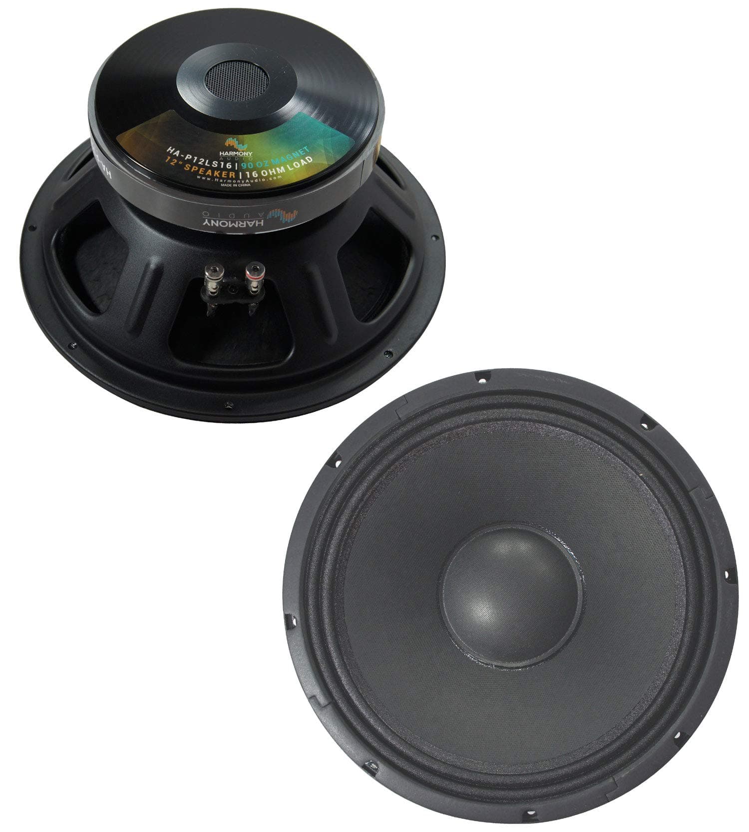 2x Harmony HA-P12LS16 Replacement 12" Pro PA 800W Subwoofer - Speaker 16 Ohm Sub