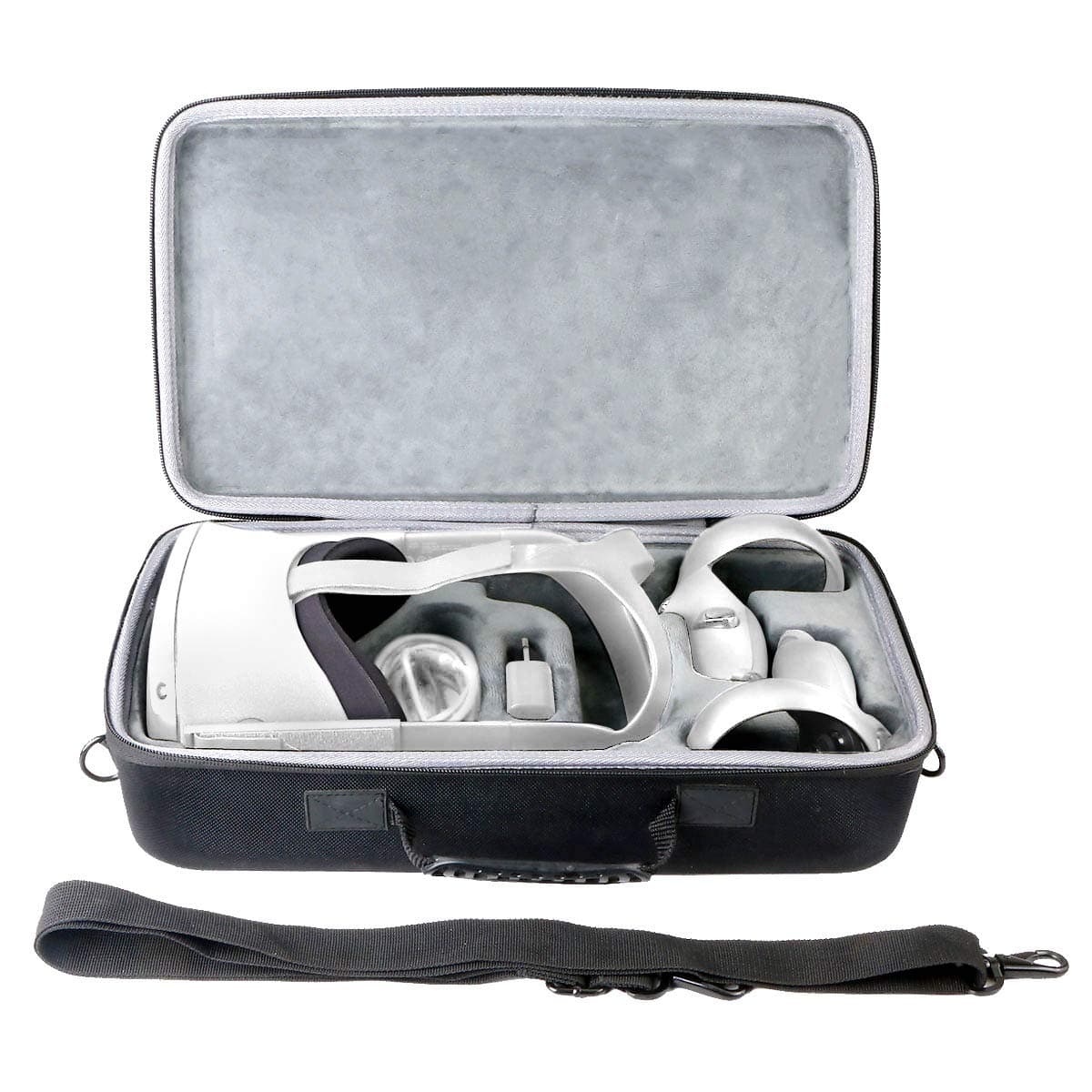 co2CREA Hard Case Replacement for Oculus Meta Quest 1 2 Advanced Virtual Reality Headset