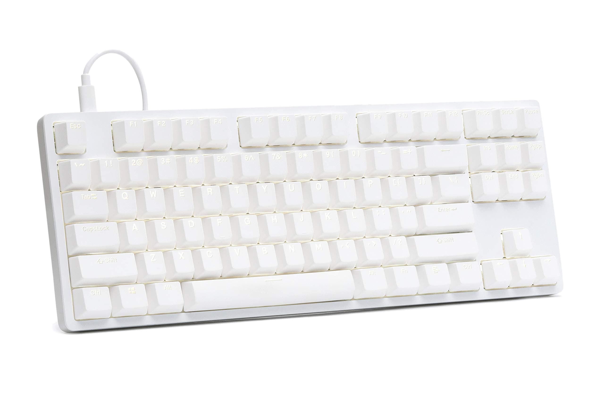 Drop ENTR Mechanical Keyboard — Tenkeyless Anodized Aluminum Case, Doubleshot Shine-Through PBT Keycaps, N-Key Rollover, USB-C, White Backlit LED, ...