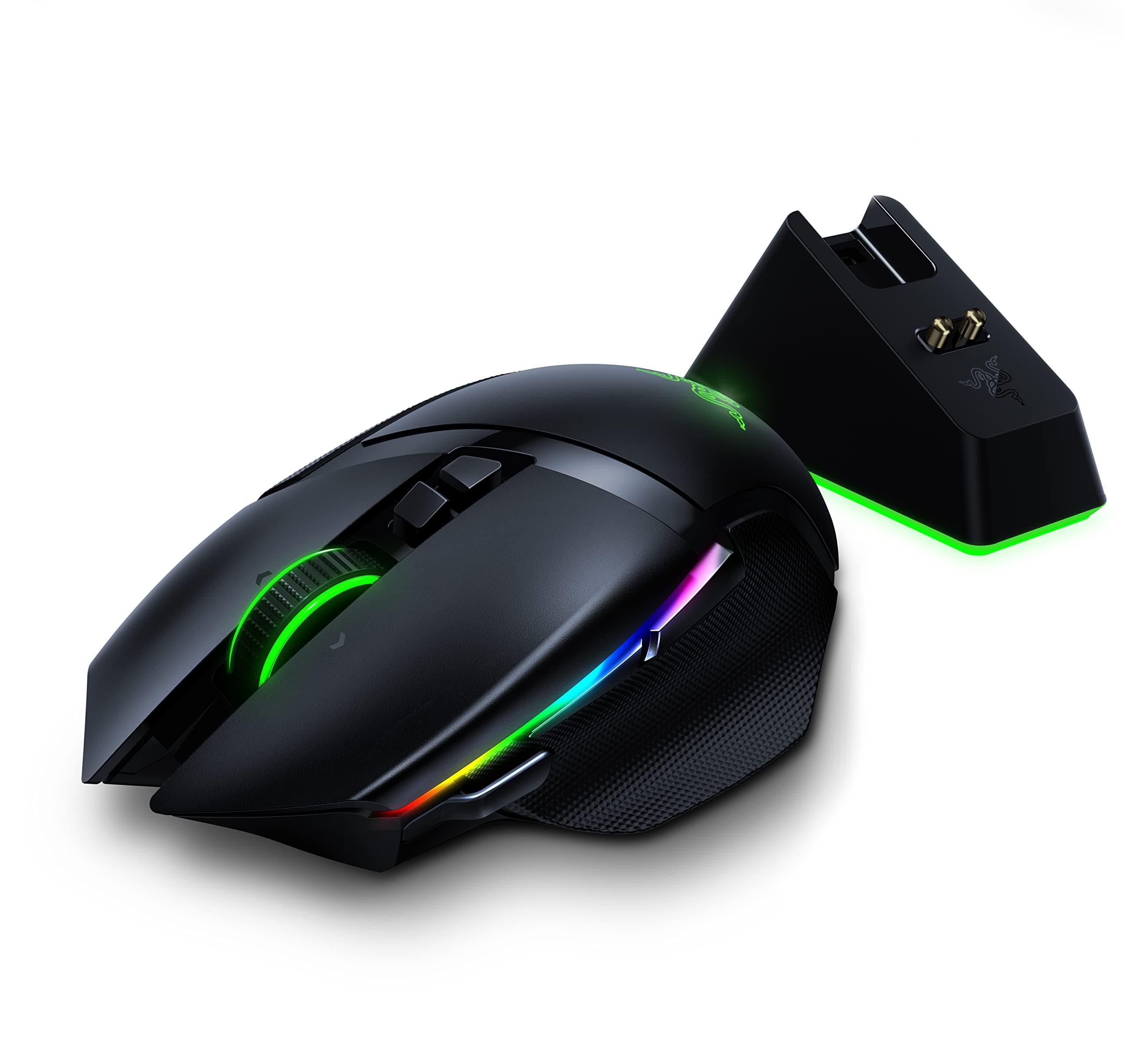 Razer Basilisk Ultimate Hyperspeed Wireless Gaming Mouse w/ Charging Dock: Fastest Gaming Mouse Switch - 20K DPI Optical Sensor - Chroma RGB - 11 P...