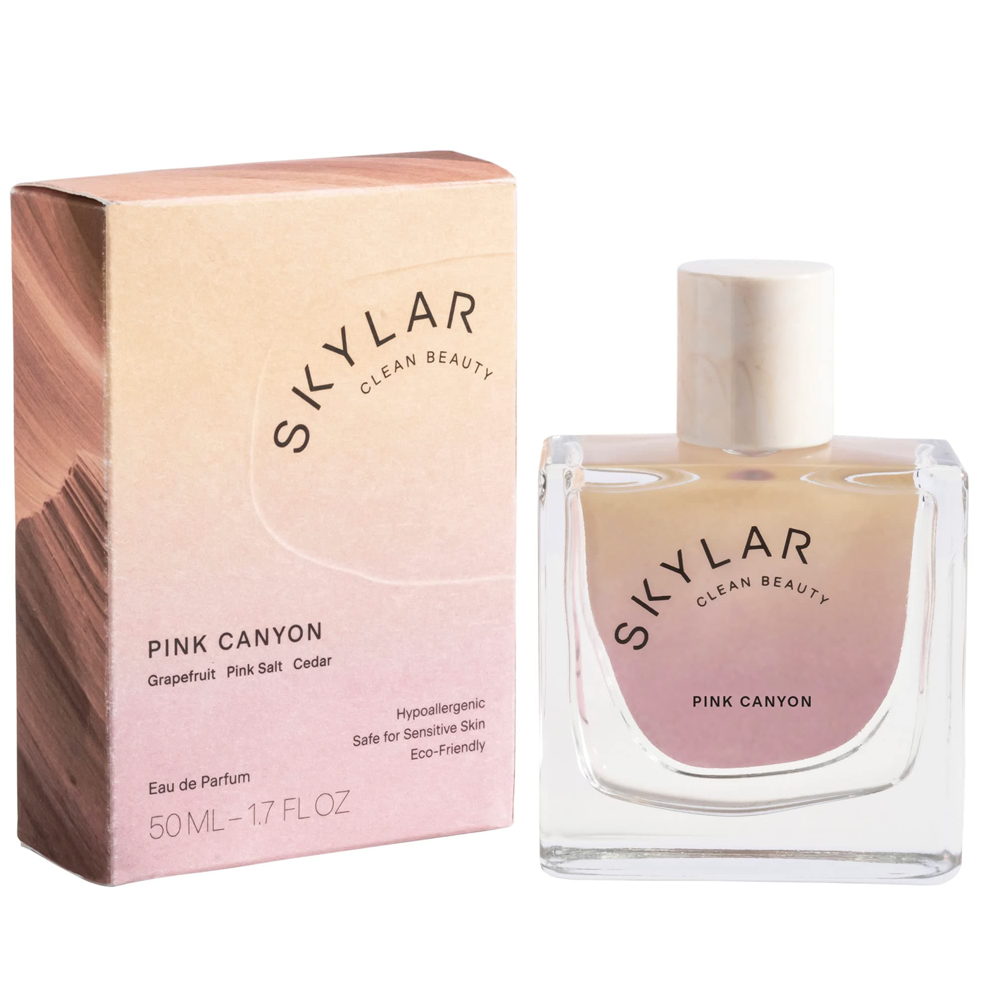 Skylar Pink Canyon Eau de Perfume - Hypoallergenic & Clean Perfume for Women & Men, Vegan & Safe for Sensitive Skin - Woody Citrus Perfume with Not...