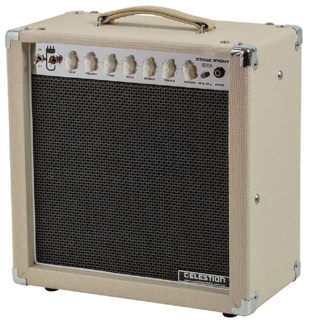 Monoprice 611815 15Watt, 1 x 12 Guitar Combo Tube Amplifier with Celestion Speaker & Spring Reverb