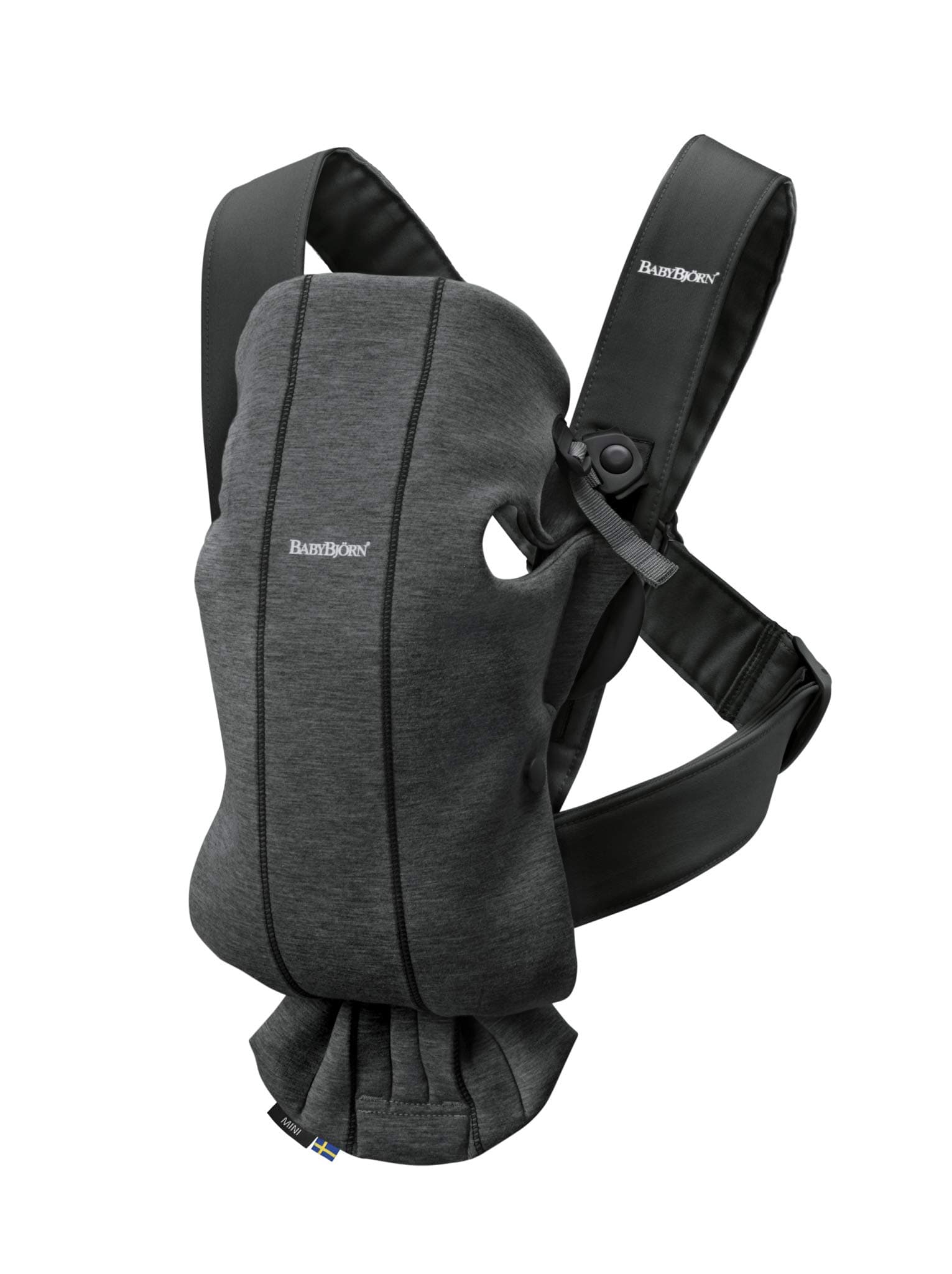 BABYBJÖRN Baby Carrier Mini, 3D Jersey, Charcoal Gray