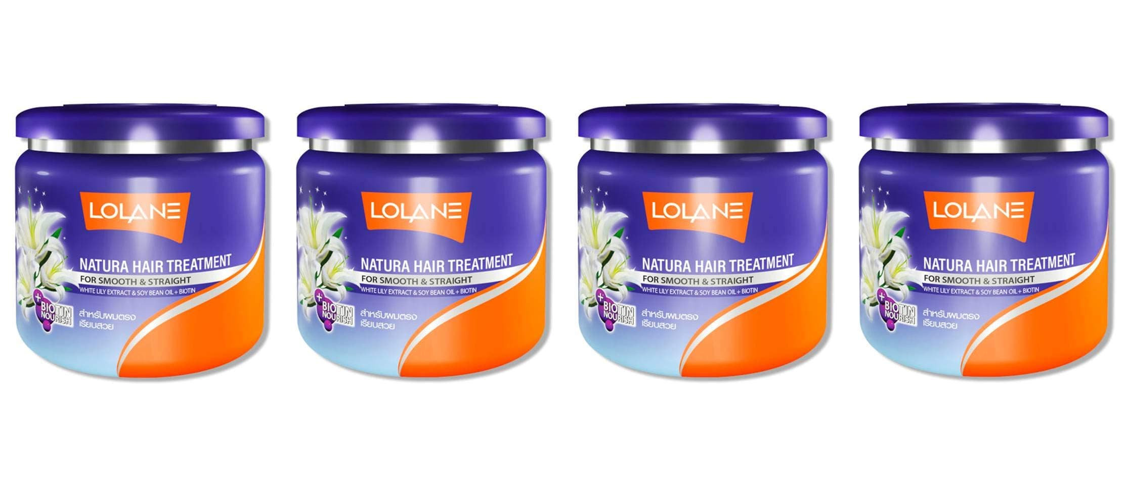 LOLANE Natura Hair Treatment for Smooth & Straight 500 g. x 4 pcs.