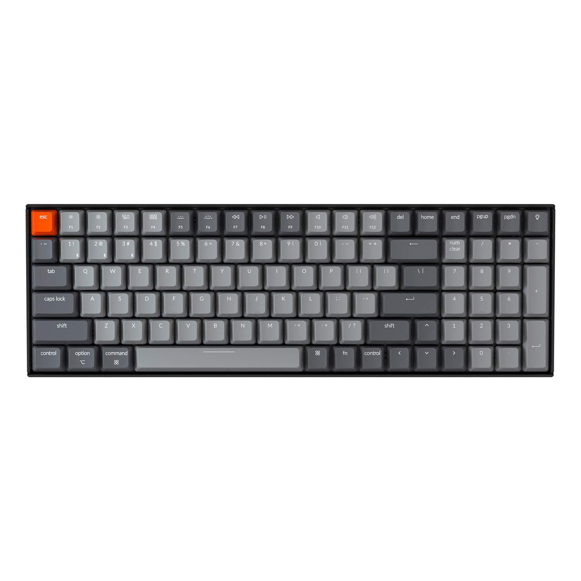 Keychron K4 96% Layout 100 Keys Wireless Bluetooth 5.1/Wired USB Mechanical Gaming Keyboard with Gateron G Pro Brown Switch White LED Backlight N-K...