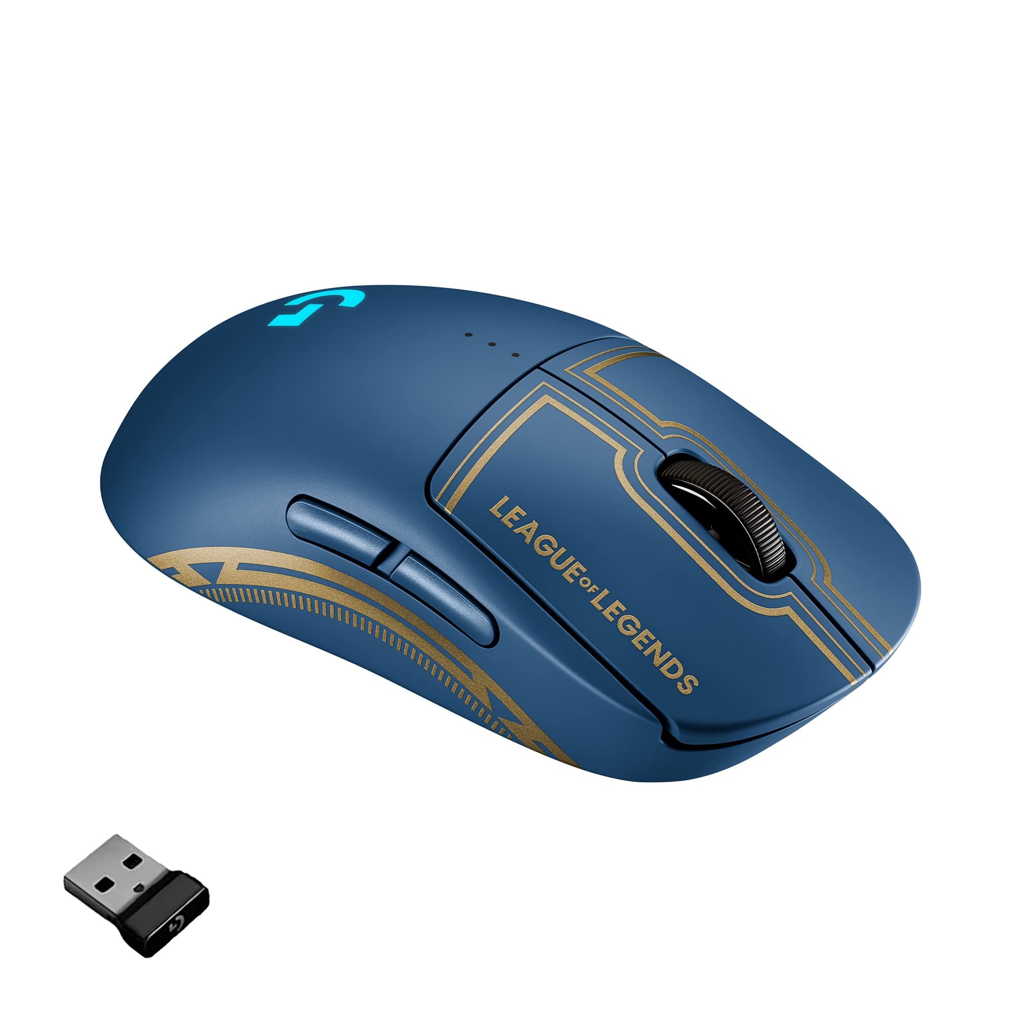 Logitech G PRO Wireless Gaming Mouse - Lightspeed, Hero 25K Sensor, 25,600 DPI, RGB, 4-8 Customizable Buttons, Ambidextrous, Official League of Leg...