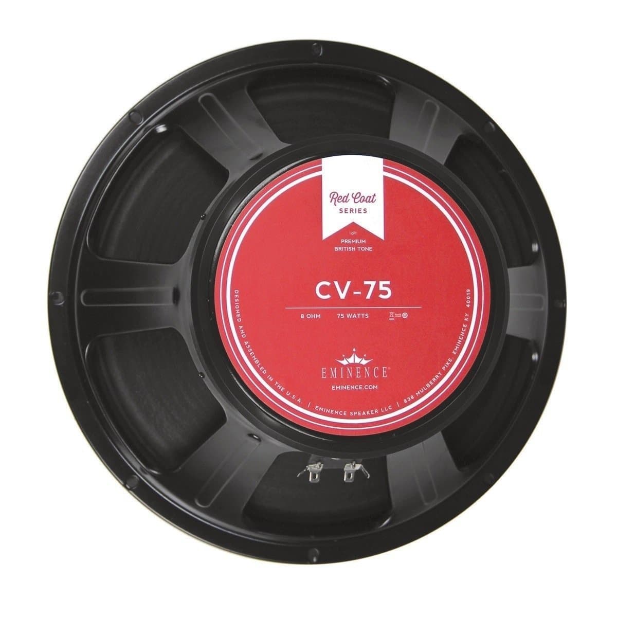 Eminence Red Coat Series CV-75 12" Guitar Speaker, 75 Watts at 8 Ohms