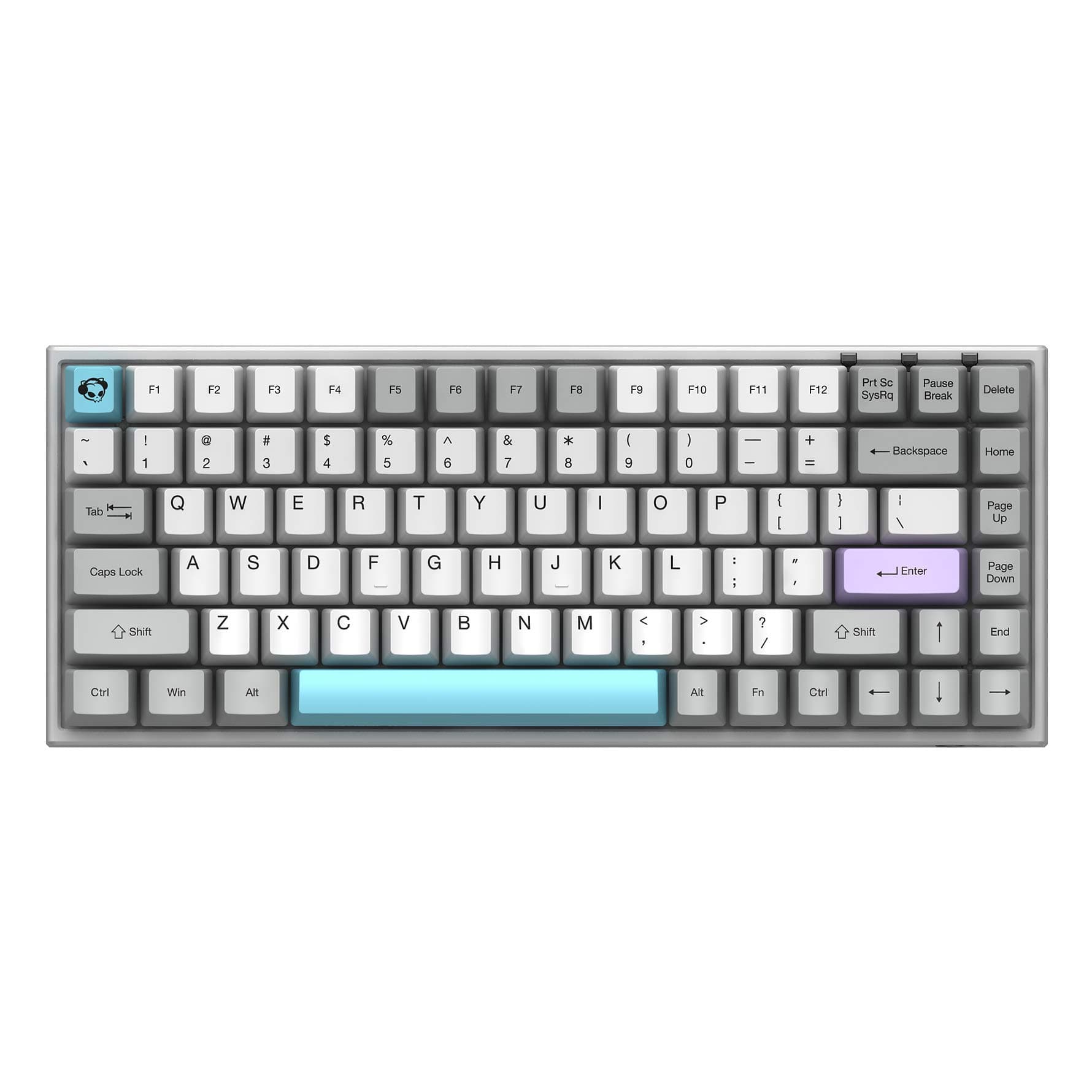 YUNZII AKKO 3084 Silent Wireless Mechanical Keyboard with Bluetooth 5.0, Dye-Sub PBT Keycap Upgraded Mechanical Gaming Keyboard (Gateron Orange Swi...
