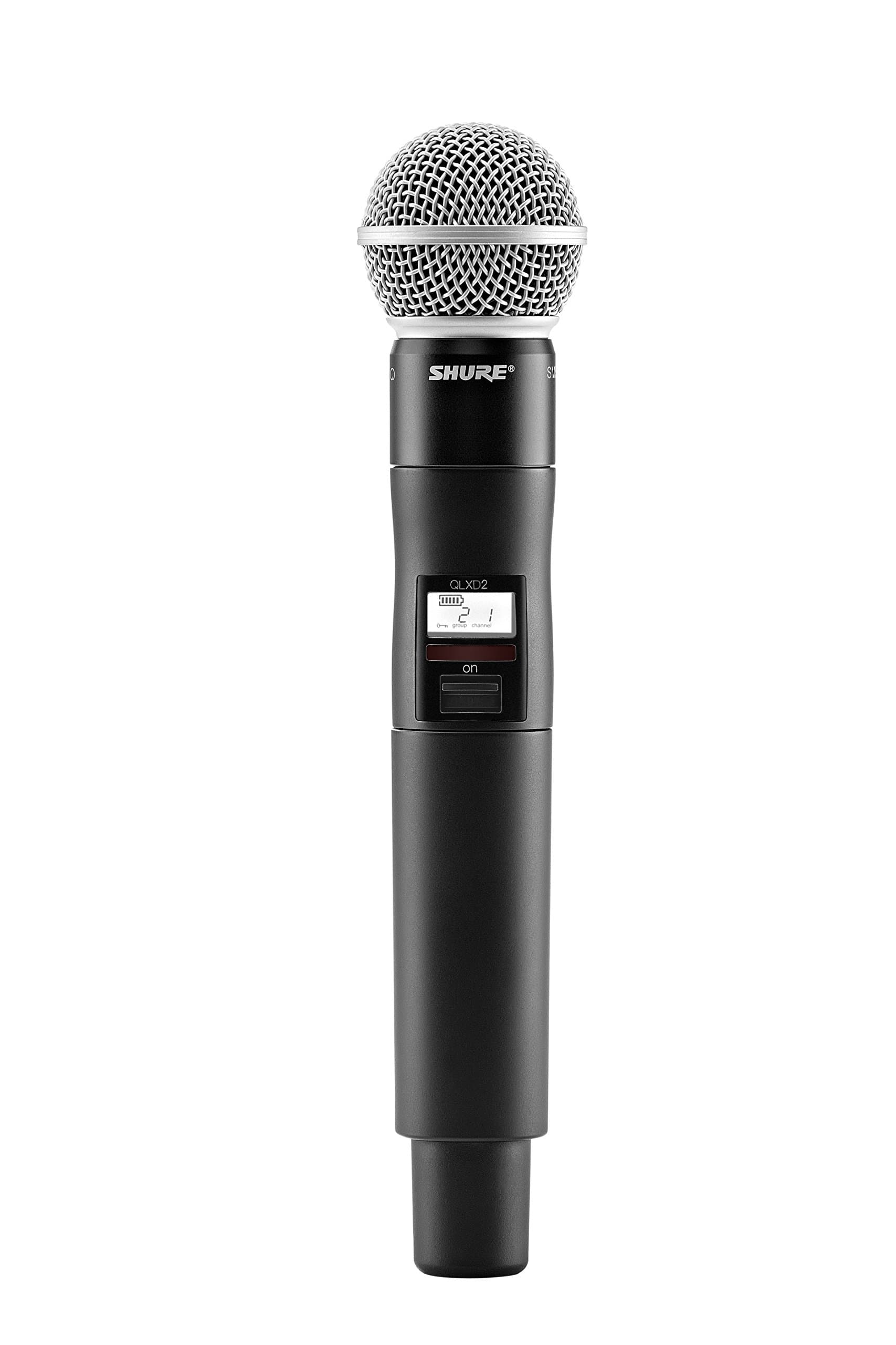 Shure QLXD2/SM58 Handheld Wireless Transmitter with SM58 Microphone, G50, QLXD2/SM58=-G50