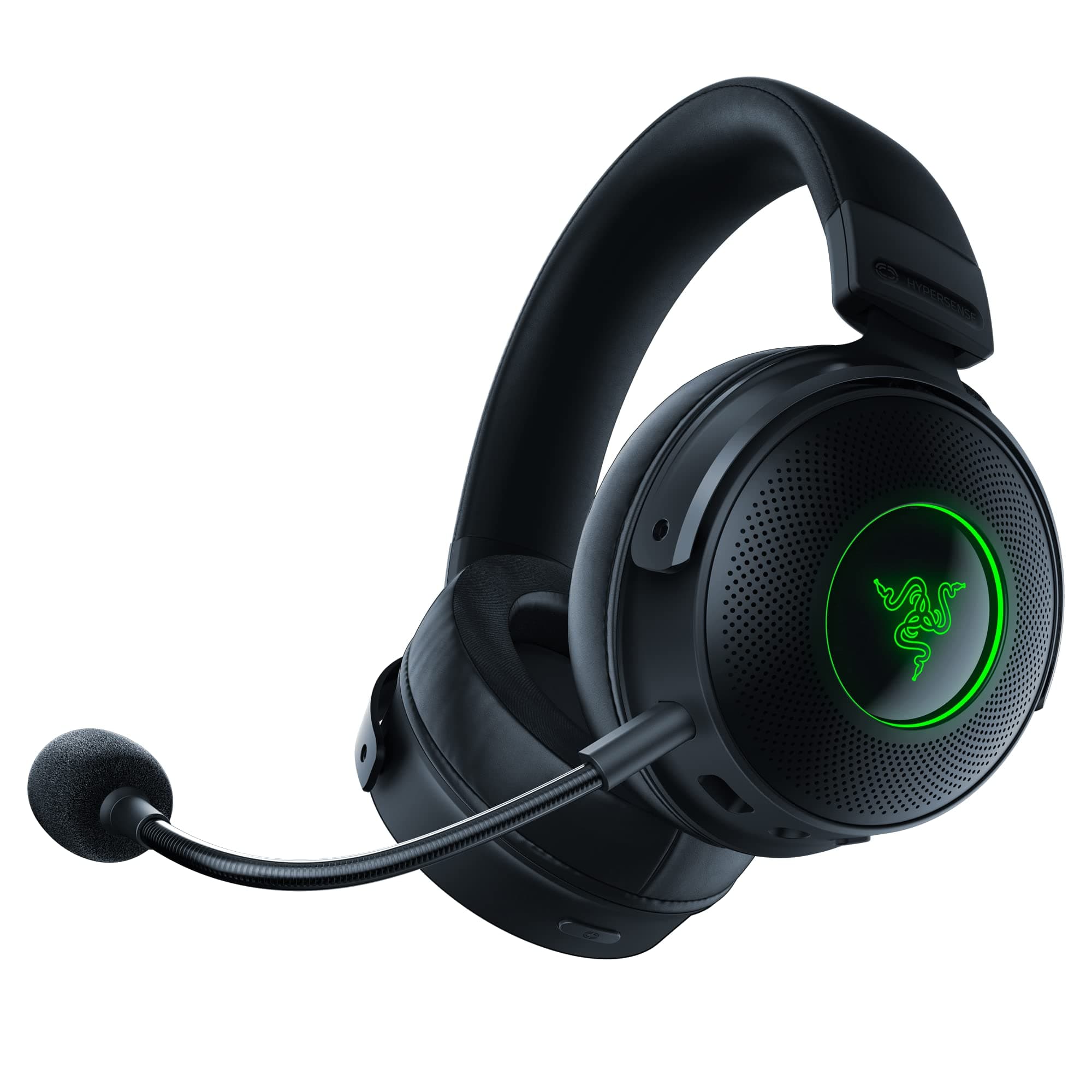 Razer Kraken V3 Pro HyperSense Wireless Gaming Headset w/Haptic Technology: Triforce Titanium 50mm Drivers - THX Spatial Audio - Hyperspeed Wireles...