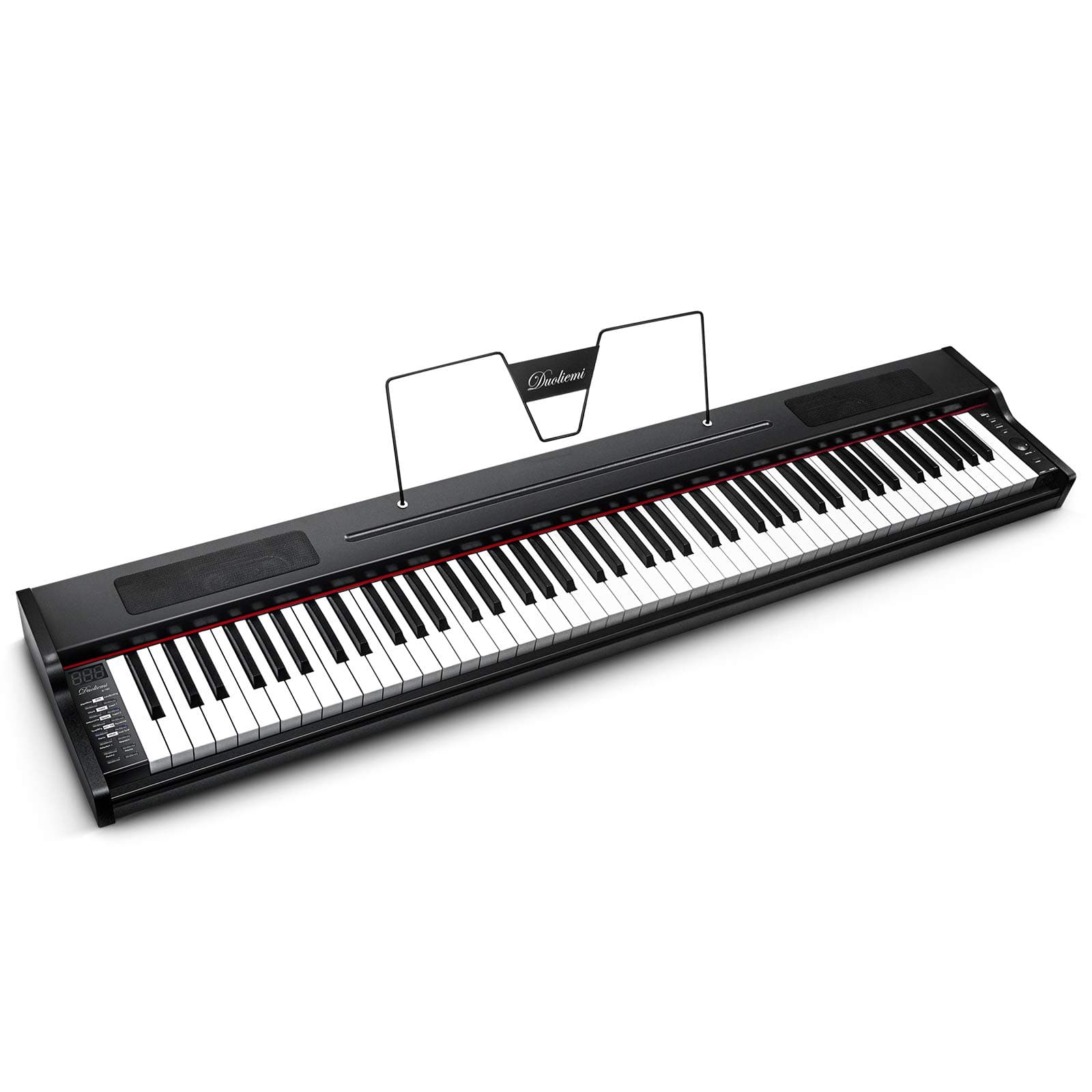 Duoliemi 88 Key Digital Piano for Beginner, 88 Keys Full Size Semi Weighted Keyboard Piano, Portable Electric Piano with Sustain Pedal, Portable Ba...