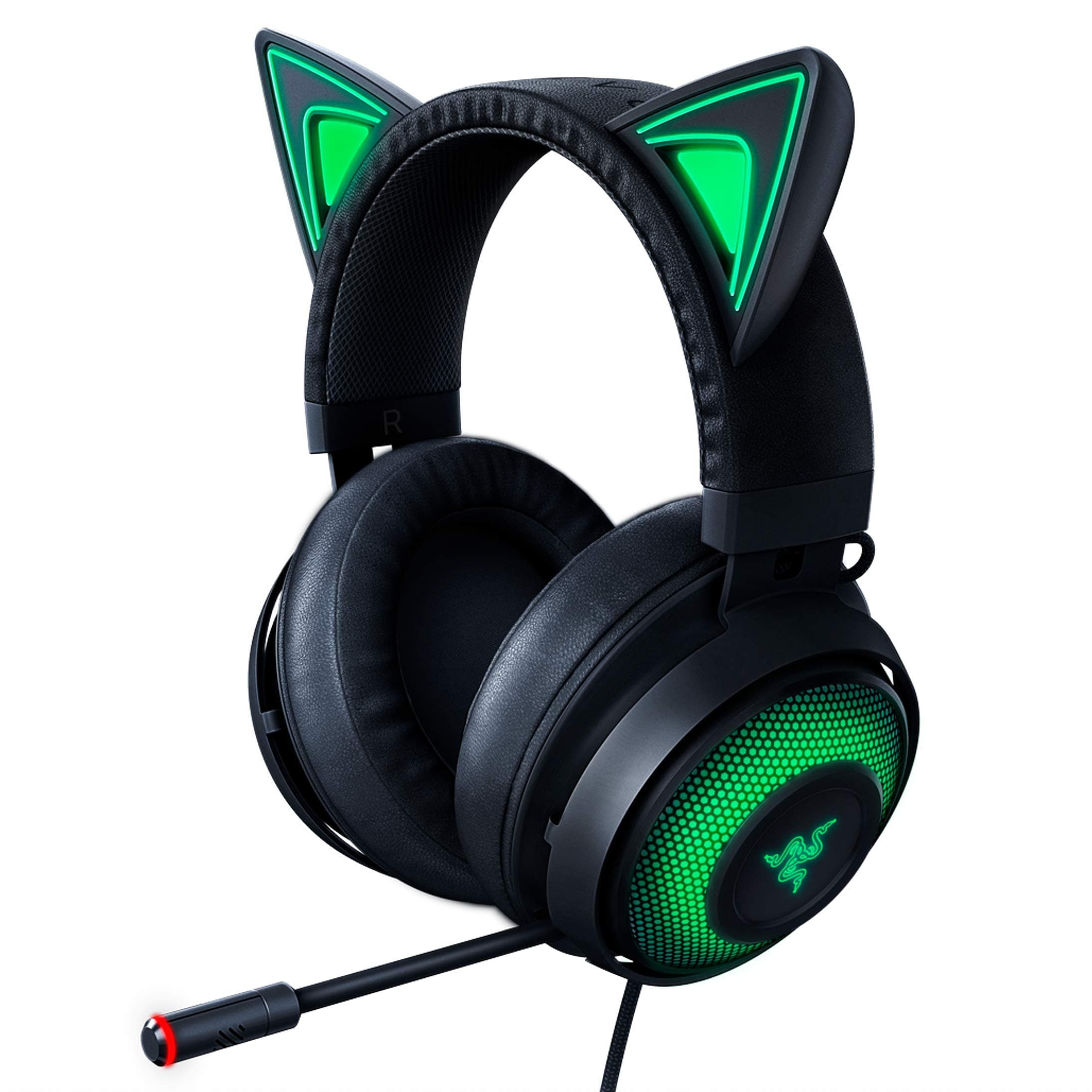 Razer Kraken Kitty RGB USB Gaming Headset: THX 7.1 Spatial Surround Sound - Chroma RGB Lighting - Retractable Active Noise Cancelling Mic - Lightwe...