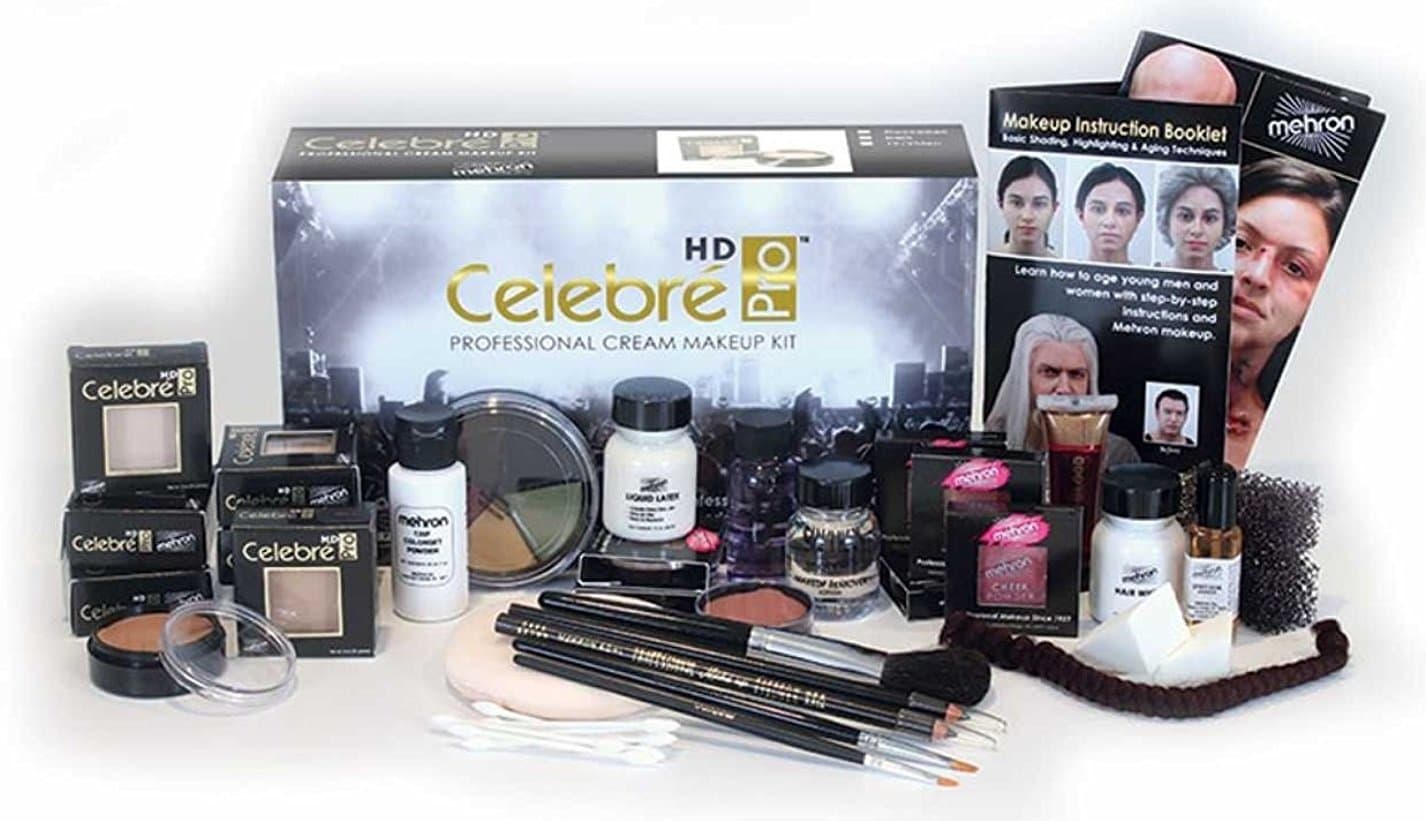 Mehron Celebré Professional HD Cream Makeup Kit |Complete Makeup Artist Beauty Set for Theatre, Stage, Movies, Special Effects, Videos, Photography...