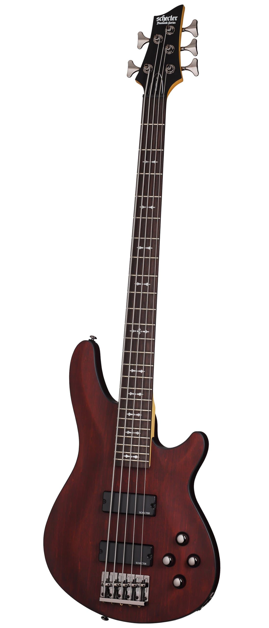 Schecter OMEN-5 5-String Bass Guitar, Walnut Satin