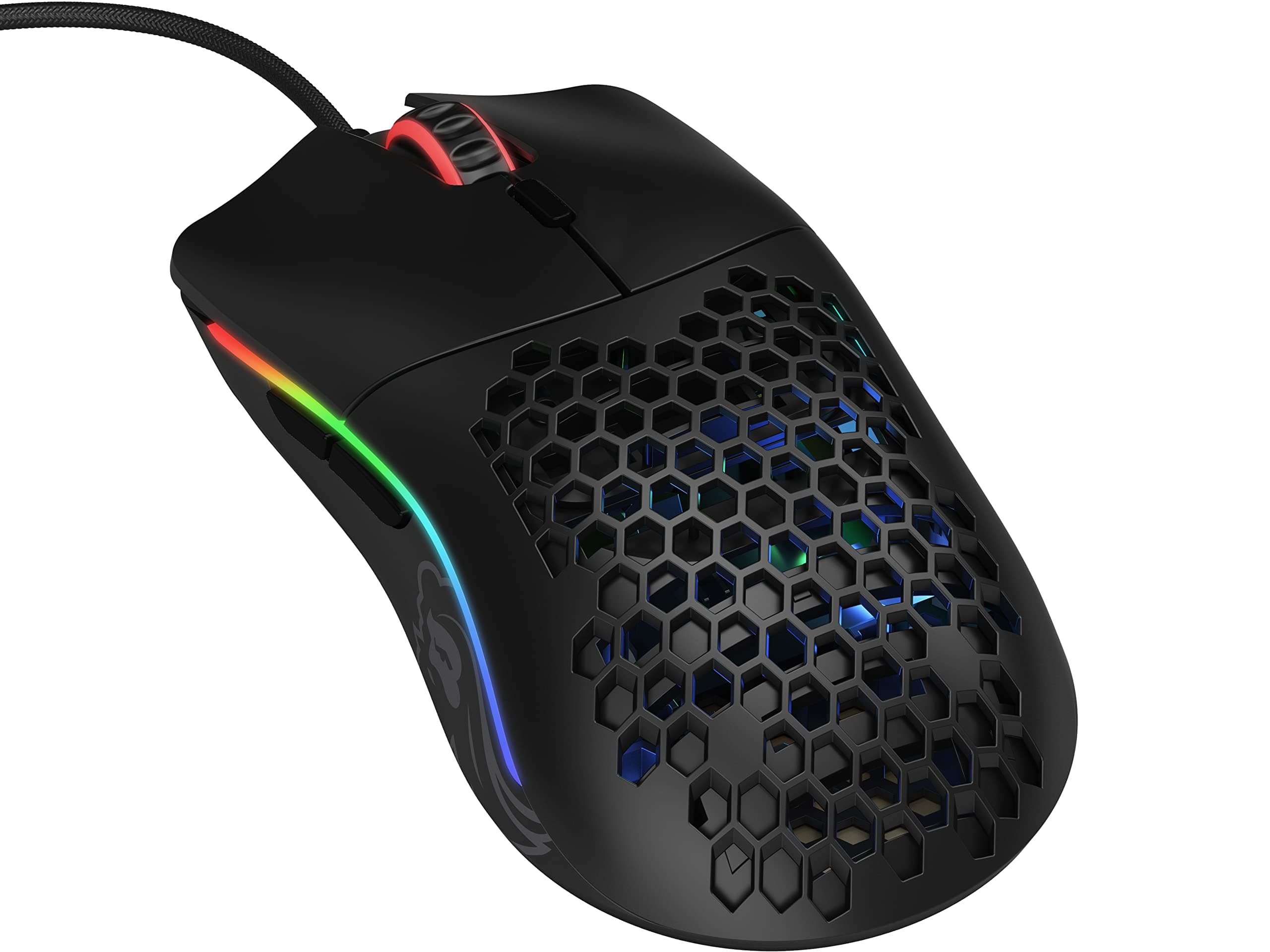 Glorious Gaming Mouse - Model O 67 g Superlight Honeycomb Mouse, Matte Black Mouse, USB Gaming Mouse