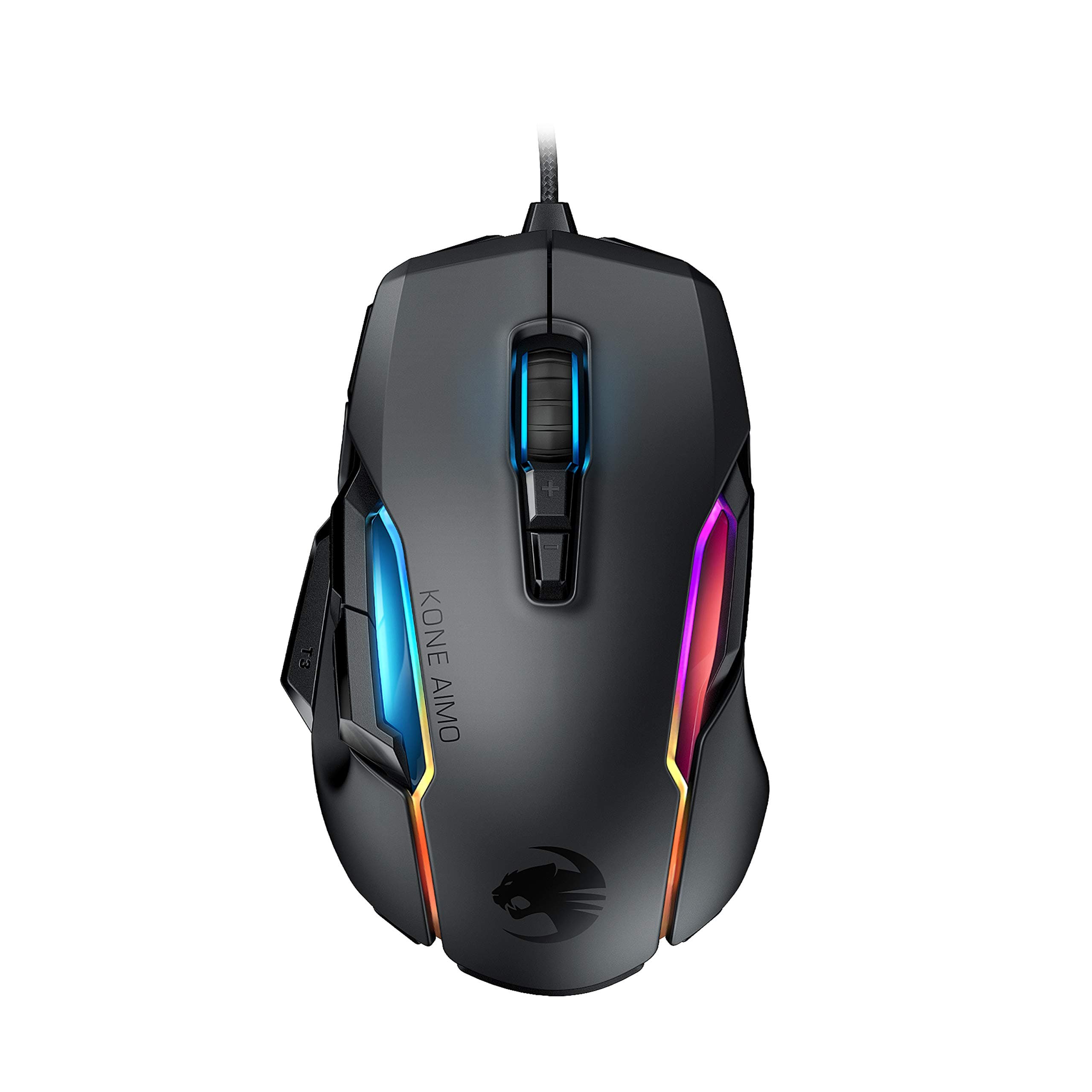 ROCCAT Kone AIMO PC Gaming Mouse, Optical, RGB Backlit Lighting, 23 Programmable Keys, Onboard Memory, Palm Grip, Owl Eye Sensor, Ergonomic, LED Il...
