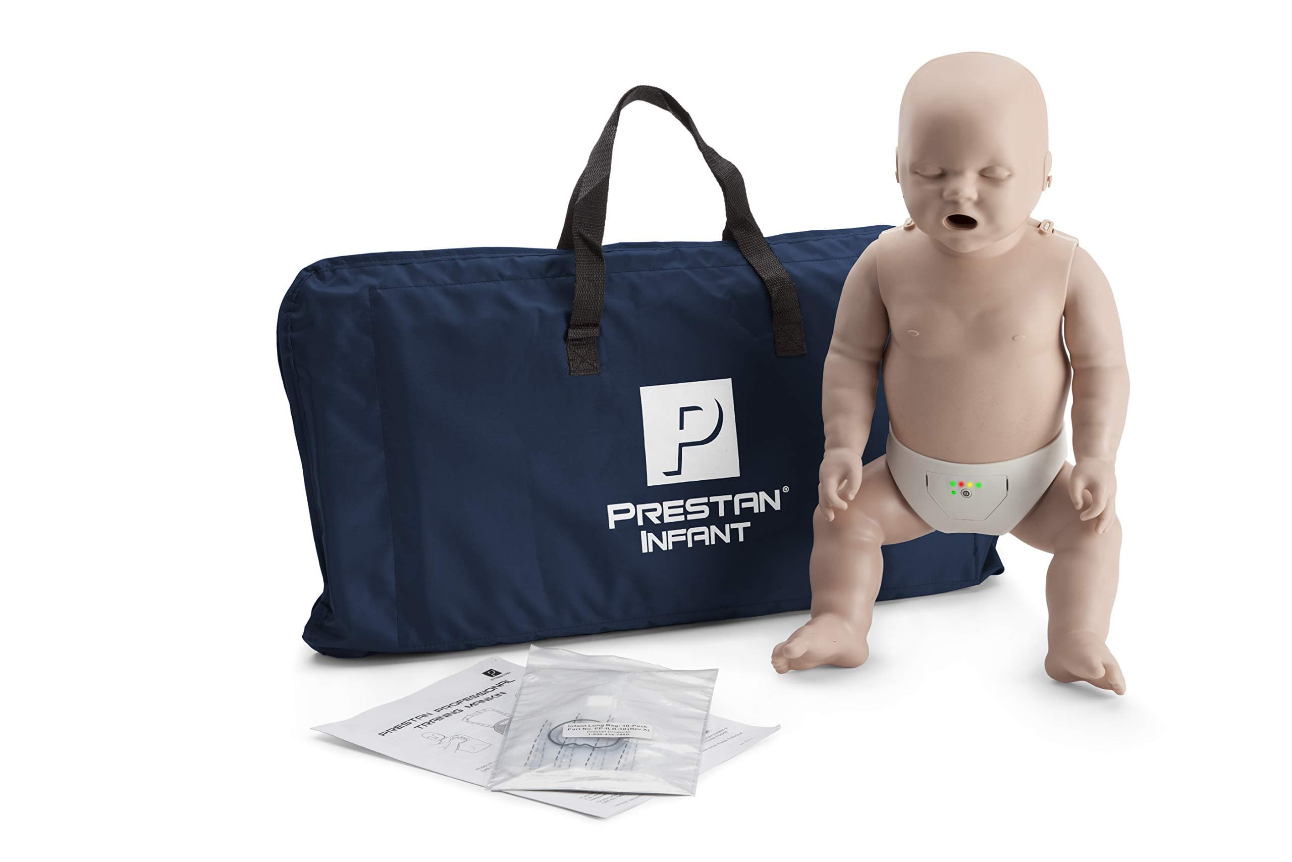 Prestan Infant CPR-AED Manikin with Rate Monitor, Medium Skin (Medium Skin, 1)