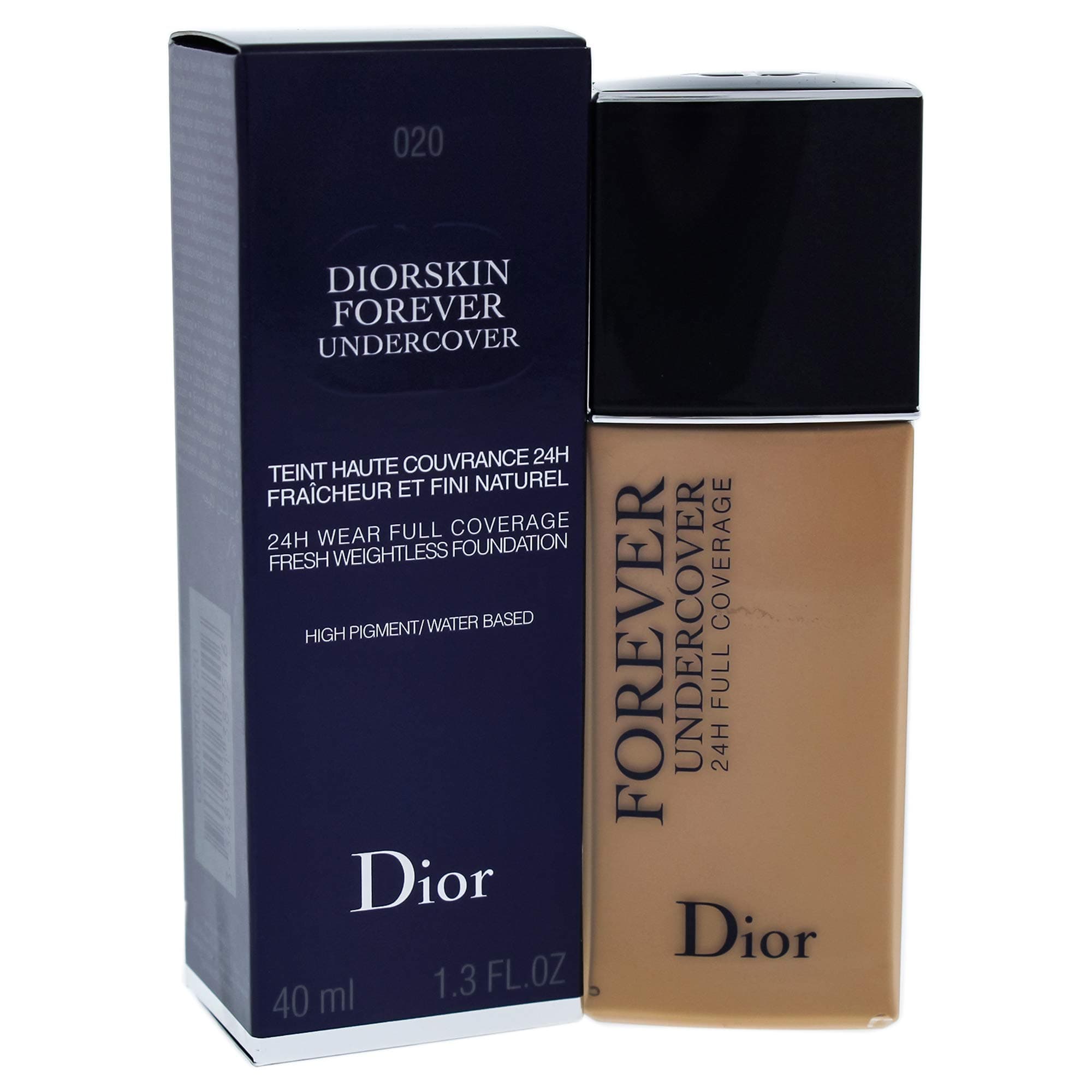 Christian Dior Diorskin Forever Undercover Foundation for Women, 020 Light Beige, 1.3 Ounce