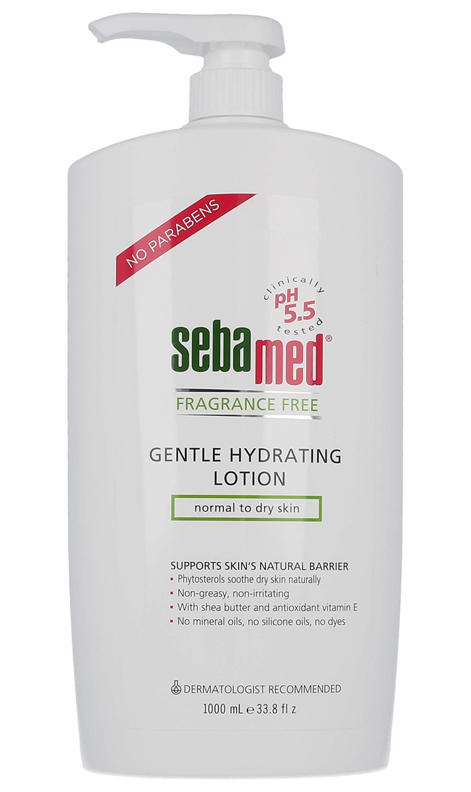 Sebamed Fragrance-Free Gentle Hydrating Lotion Ultra Mild Dermatologist Recommended Moisturizer for Normal To Dry Sensitive Skin 33.8 Fluid Ounces ...