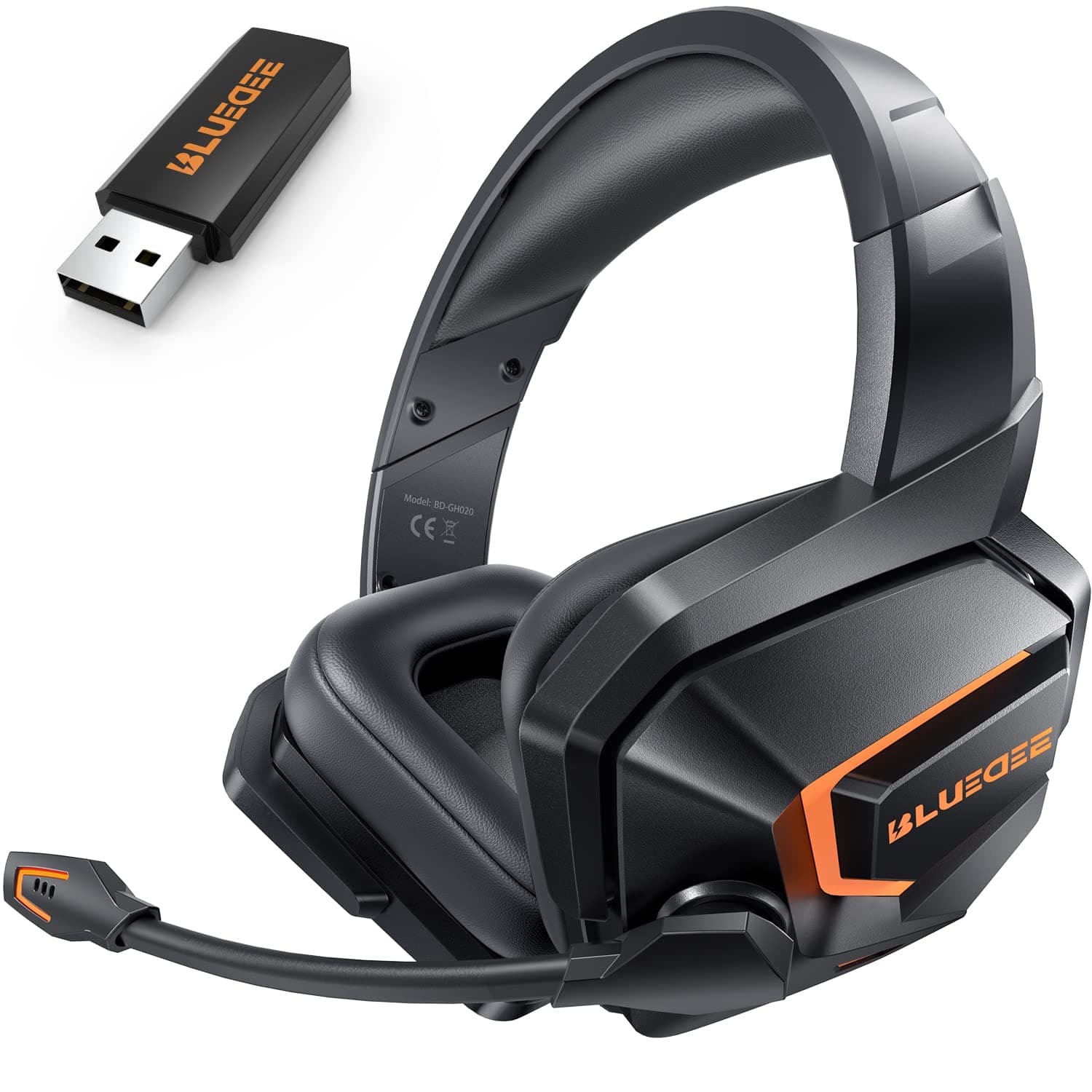 Wireless Gaming Headset with Microphone for PS4, PS5, PC, 3-in-1 Gaming Headphones, 2.4GHz USB, Bluetooth 5.0, Wired, Headset for Playstation, Swit...